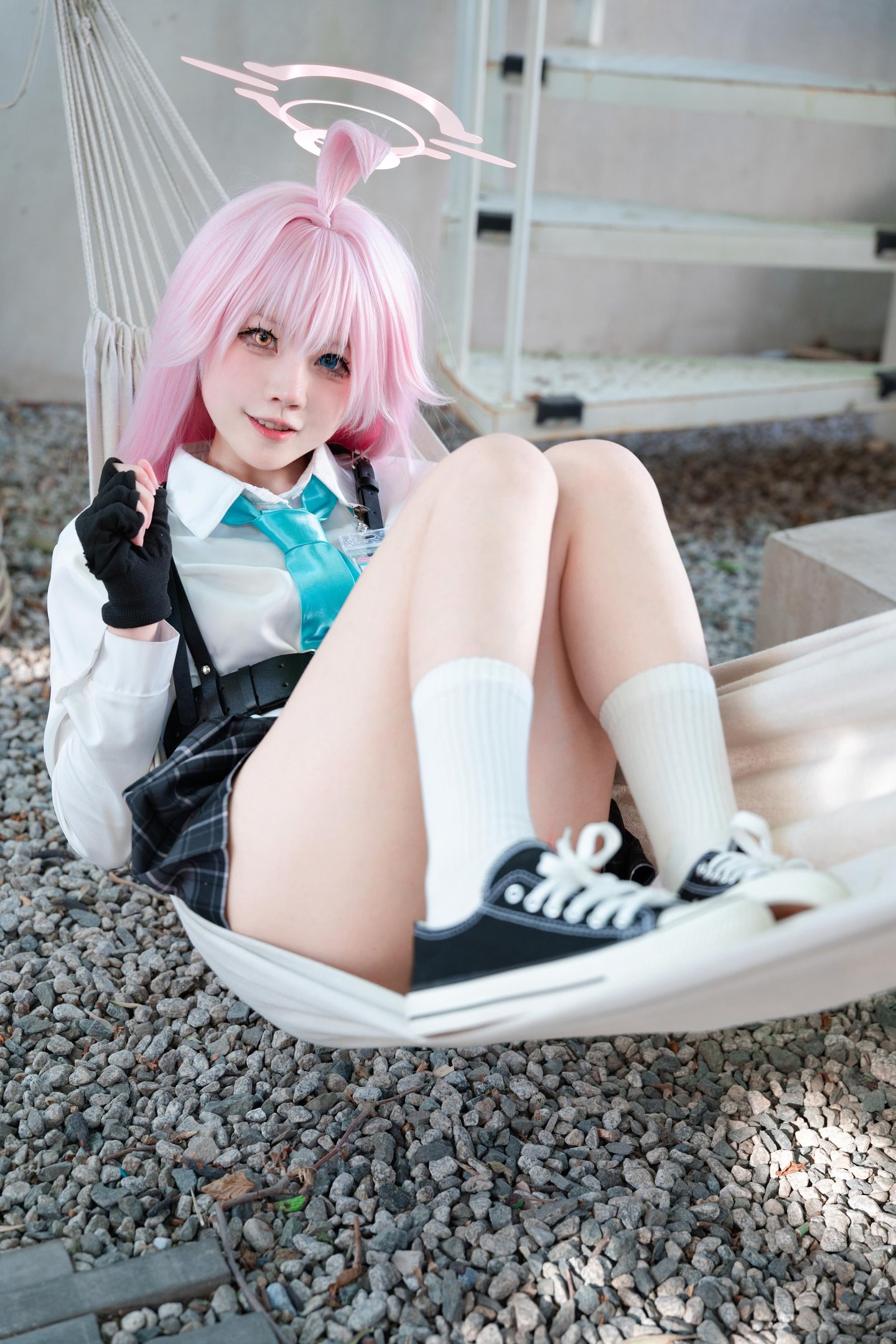 '[cosplay] 清水凪 - cos 小鸟游星野: Nữ sinh JK trong Đột Kích Xanh, chân dài quyến rũ, không chỉnh sửa 88P'