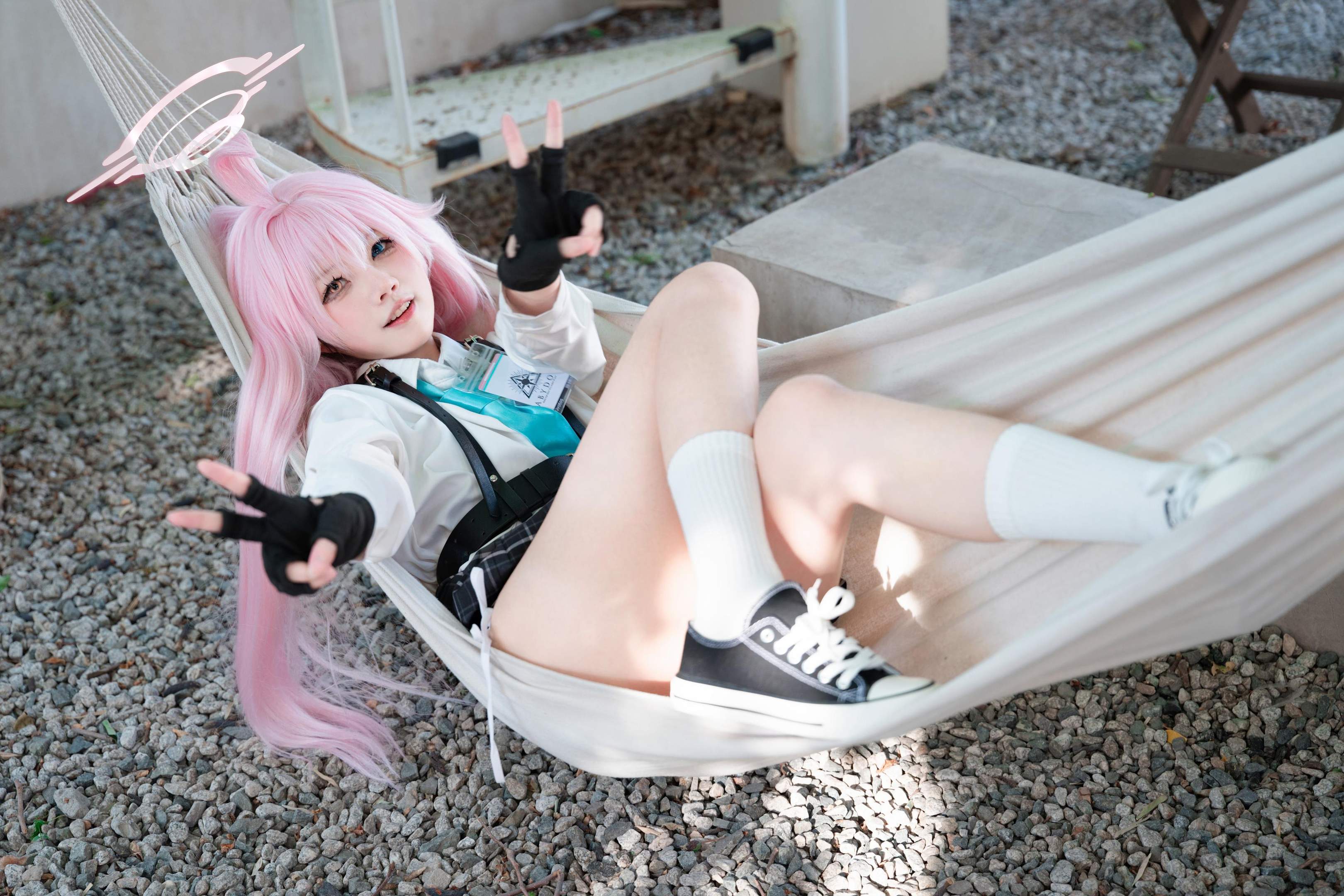 '[cosplay] 清水凪 - cos 小鸟游星野: Nữ sinh JK trong Đột Kích Xanh, chân dài quyến rũ, không chỉnh sửa 88P'