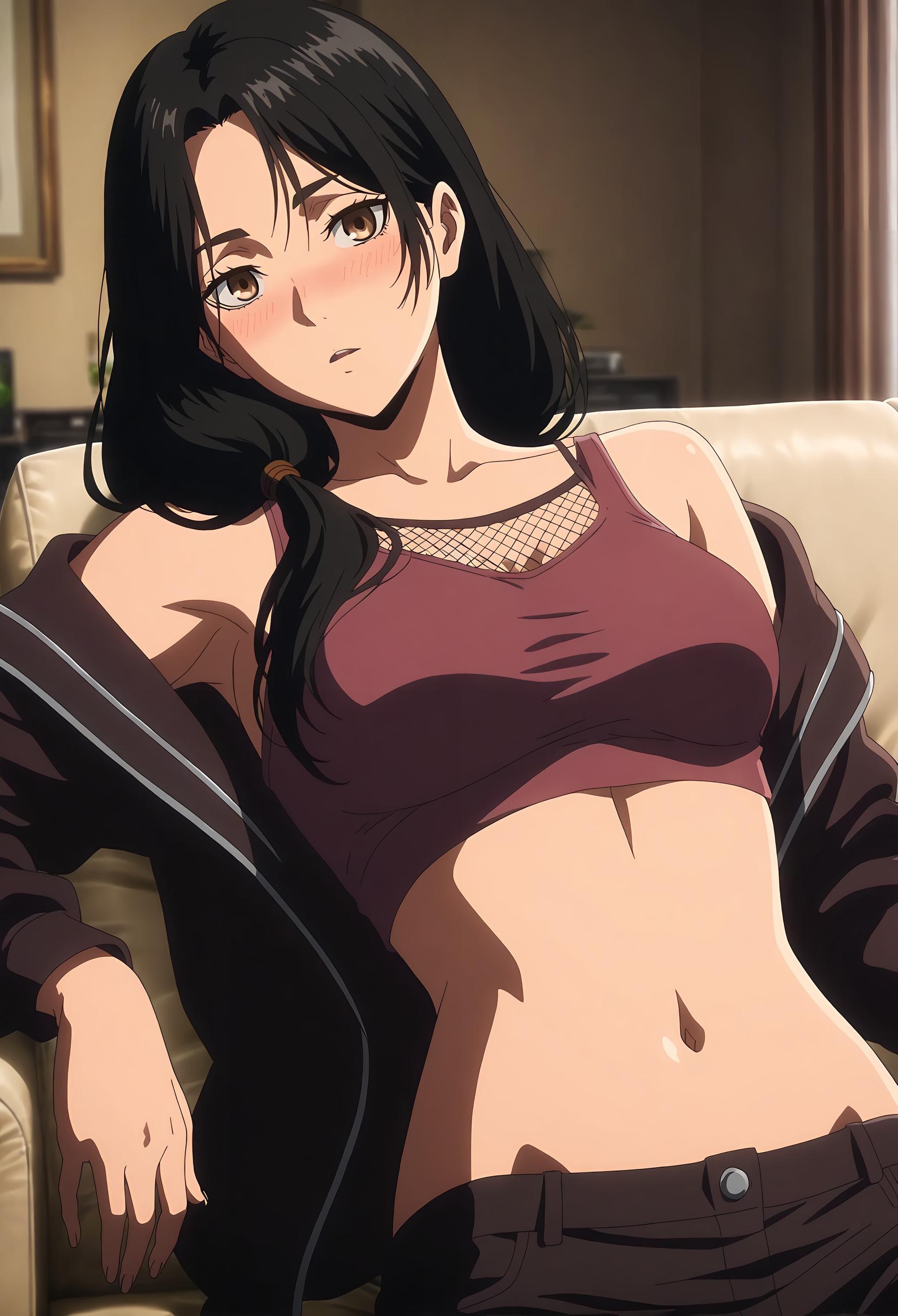 AI Generated Anime Girl - 卡尔菈：进击之巨人的温柔母亲 性感诱惑下美胸完美曲线展现极致诱惑 32P