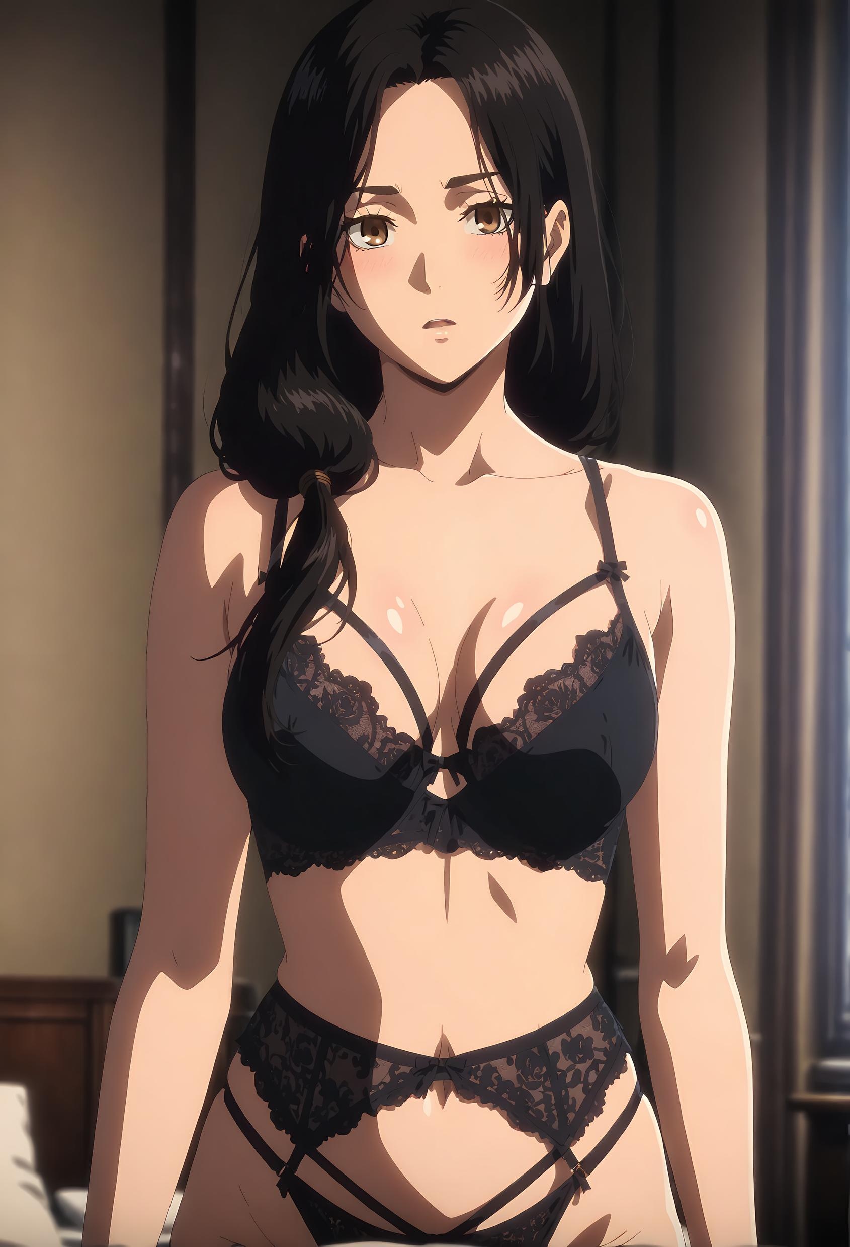 AI Generated Anime Girl - 卡尔菈：进击之巨人的温柔母亲 性感诱惑下美胸完美曲线展现极致诱惑 32P