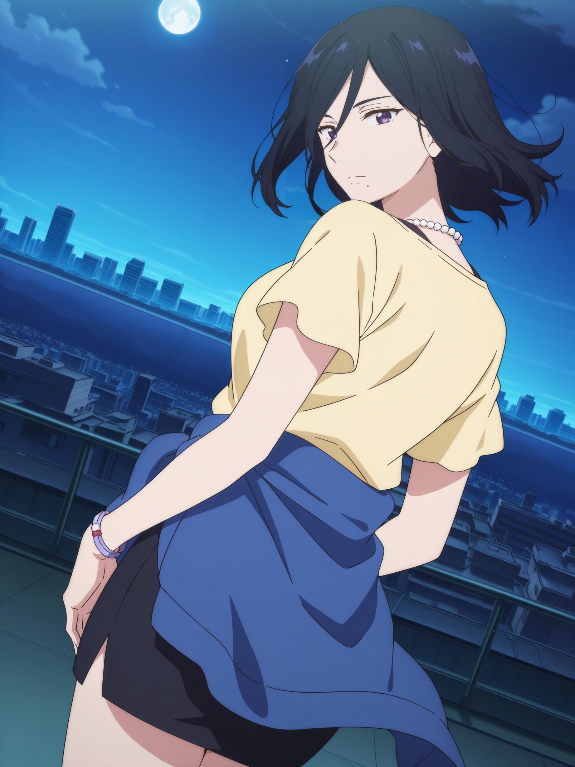 AI Generated Anime Girl - 名濑泉：境界的彼方白皙肌肤 美胸完美曲线下展现撩人姿势 80P