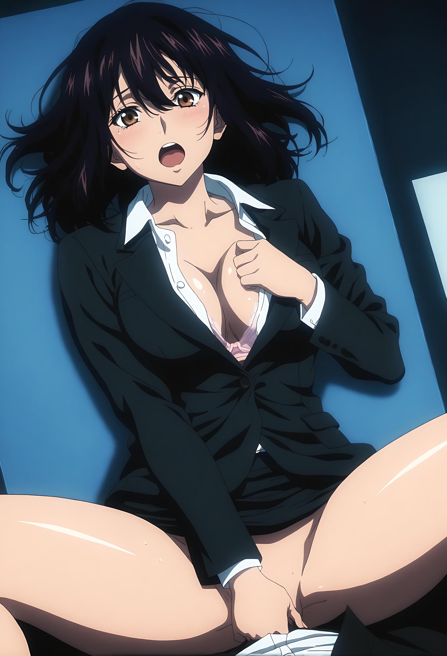 AI Generated Anime Girl - 姬柊雪菜：噬血狂袭白虎少女 撩人姿势下低胸装展现性感诱惑 102P