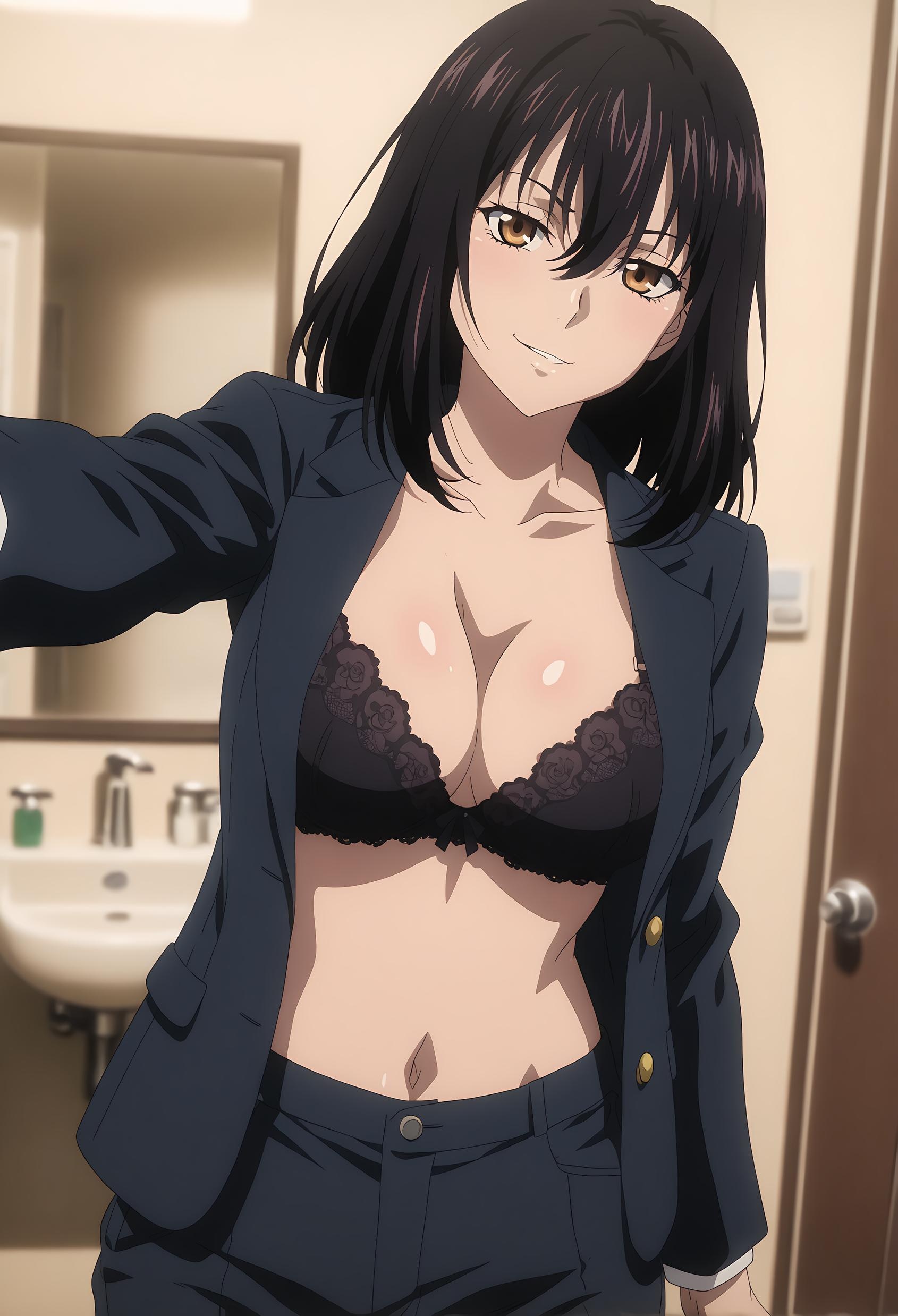 AI Generated Anime Girl - 姬柊雪菜：噬血狂袭白虎少女 撩人姿势下低胸装展现性感诱惑 102P