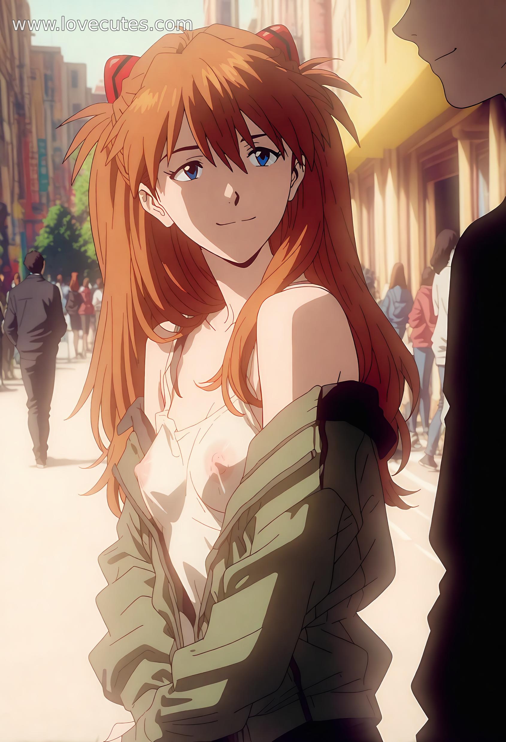 AI Generated Anime Girl - 惣流·明日香：新世纪福音战士白虎少女 湿身撩人姿势展现极致诱惑 71P