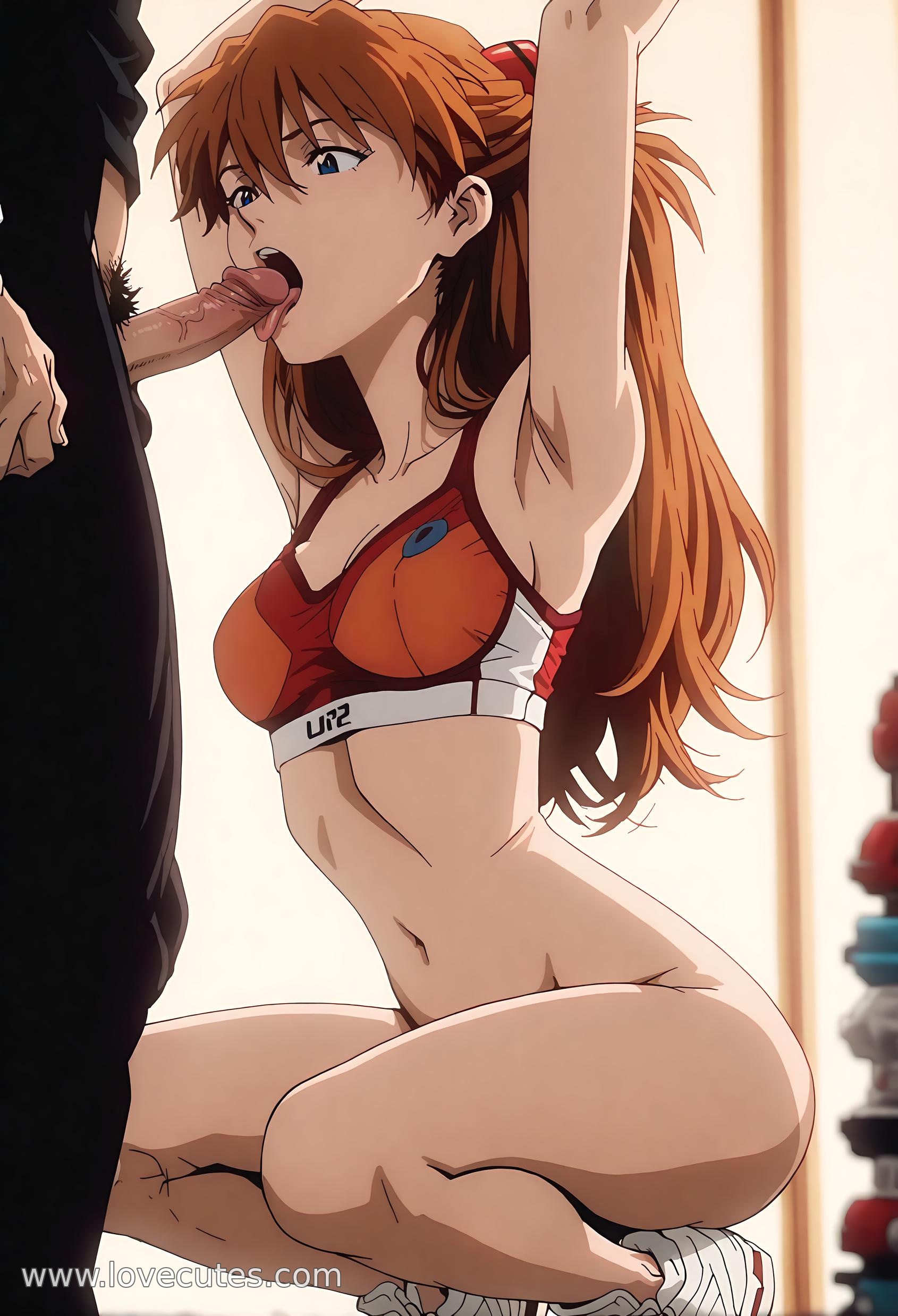 AI Generated Anime Girl - 惣流·明日香：新世纪福音战士白虎少女 湿身撩人姿势展现极致诱惑 71P