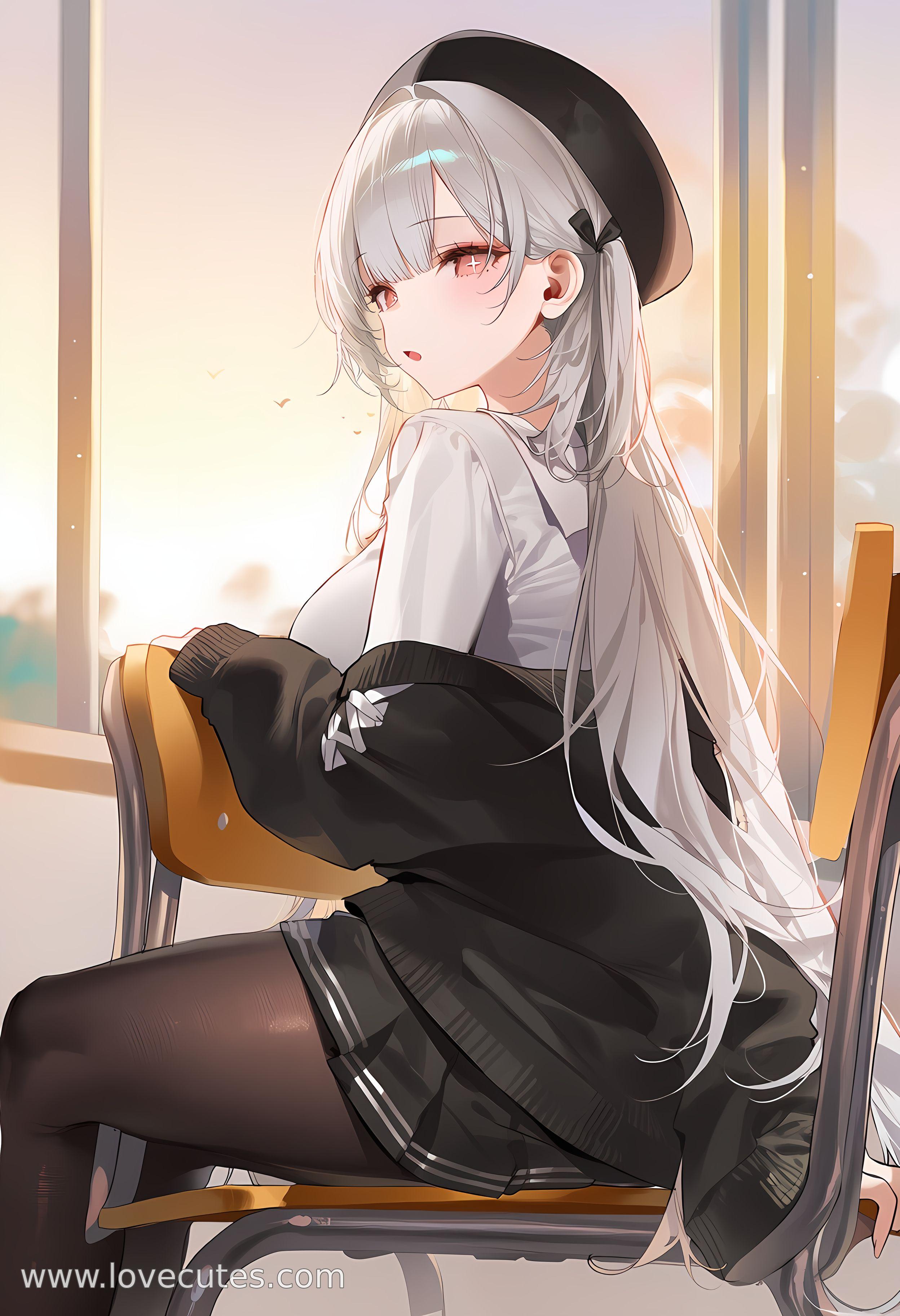 AI Generated Anime Girl - 斯库拉：明日方舟深海少女 湿身白虎下撩人姿势展现极致诱惑 386P