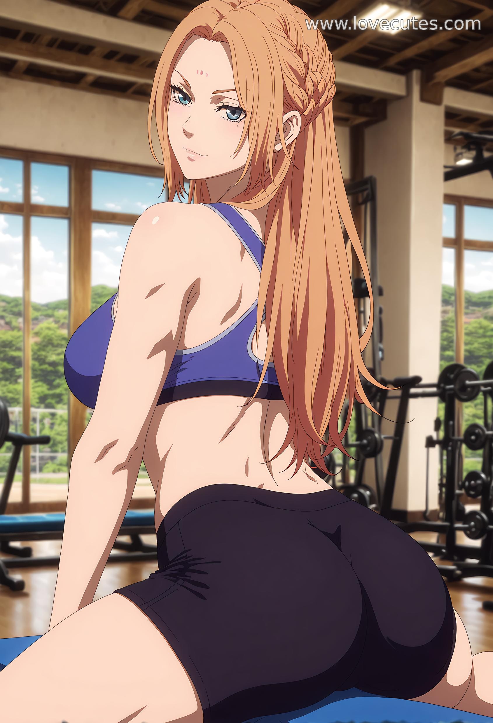 AI Generated Anime Girl - 杨端和：王者天下古装美女 诱惑眼神下学生装翘臀展现极致诱惑 84P