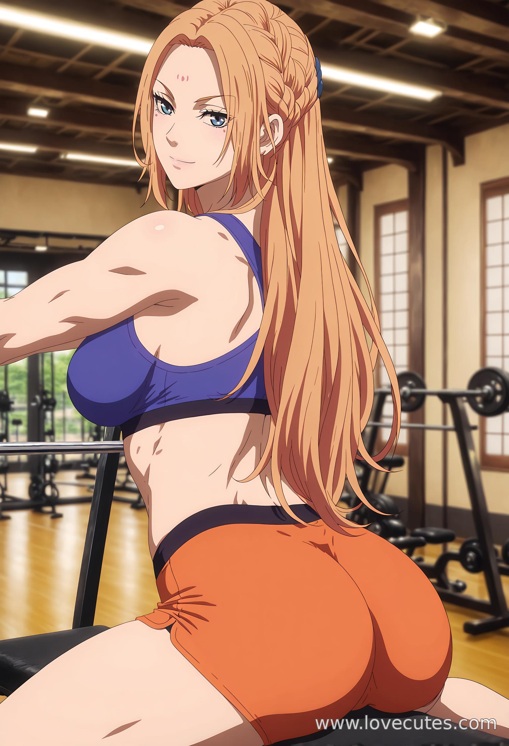 AI Generated Anime Girl - 杨端和：王者天下古装美女 诱惑眼神下学生装翘臀展现极致诱惑 84P