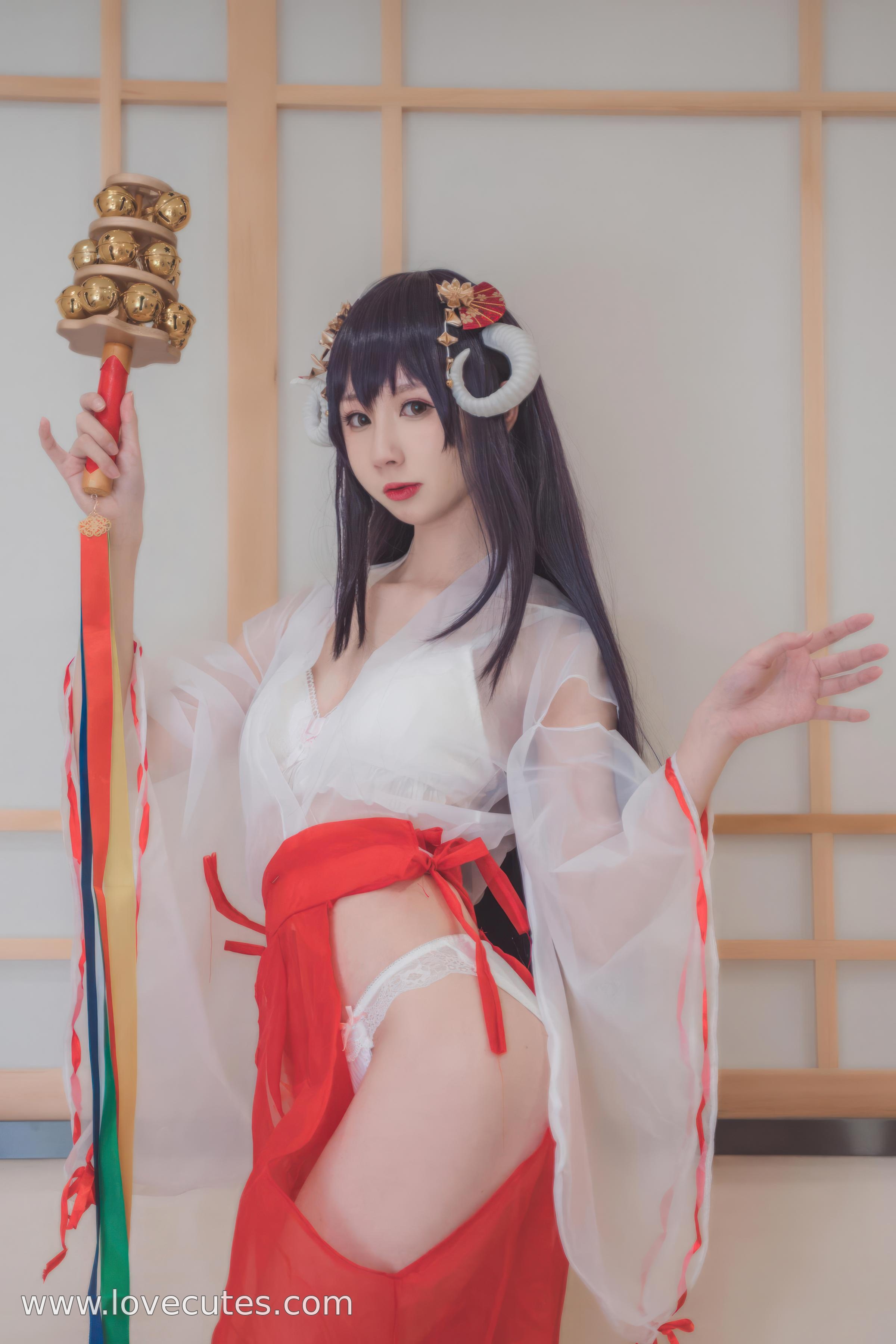 costume hóa trang] Tây Viên Tự Nam Ca - Chủ đề COS Nữ Thần Trong Suốt: Kết Hợp Trang Phục Nữ Thần Mỏng Manh Với Chất Liệu Trong Suốt, Tạo Nên Hiệu Ứng Thị Giác Dịu Dàng Và Huyền Bí Trong Phong Cách Đền Nhật Bản 30P
