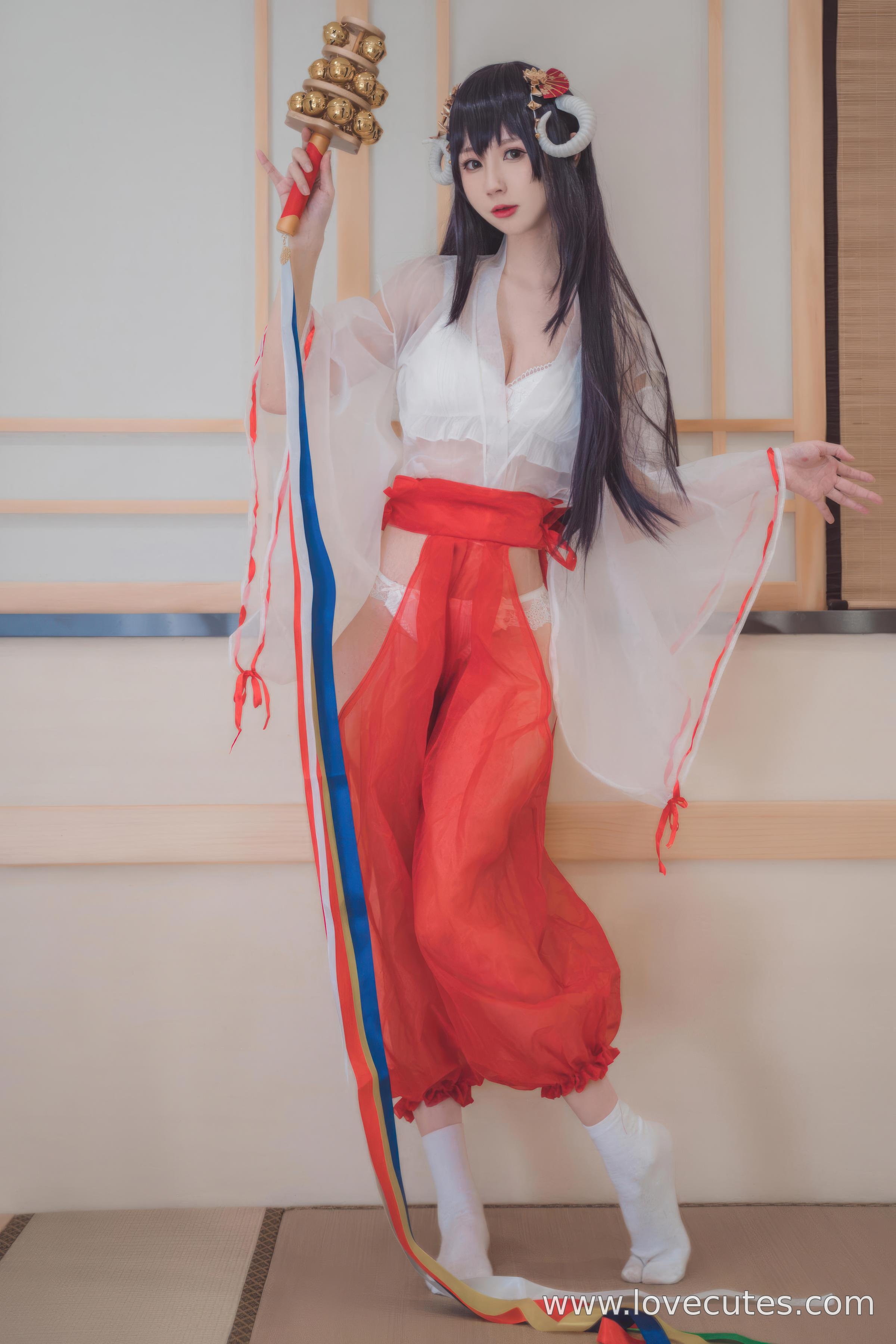 costume hóa trang] Tây Viên Tự Nam Ca - Chủ đề COS Nữ Thần Trong Suốt: Kết Hợp Trang Phục Nữ Thần Mỏng Manh Với Chất Liệu Trong Suốt, Tạo Nên Hiệu Ứng Thị Giác Dịu Dàng Và Huyền Bí Trong Phong Cách Đền Nhật Bản 30P