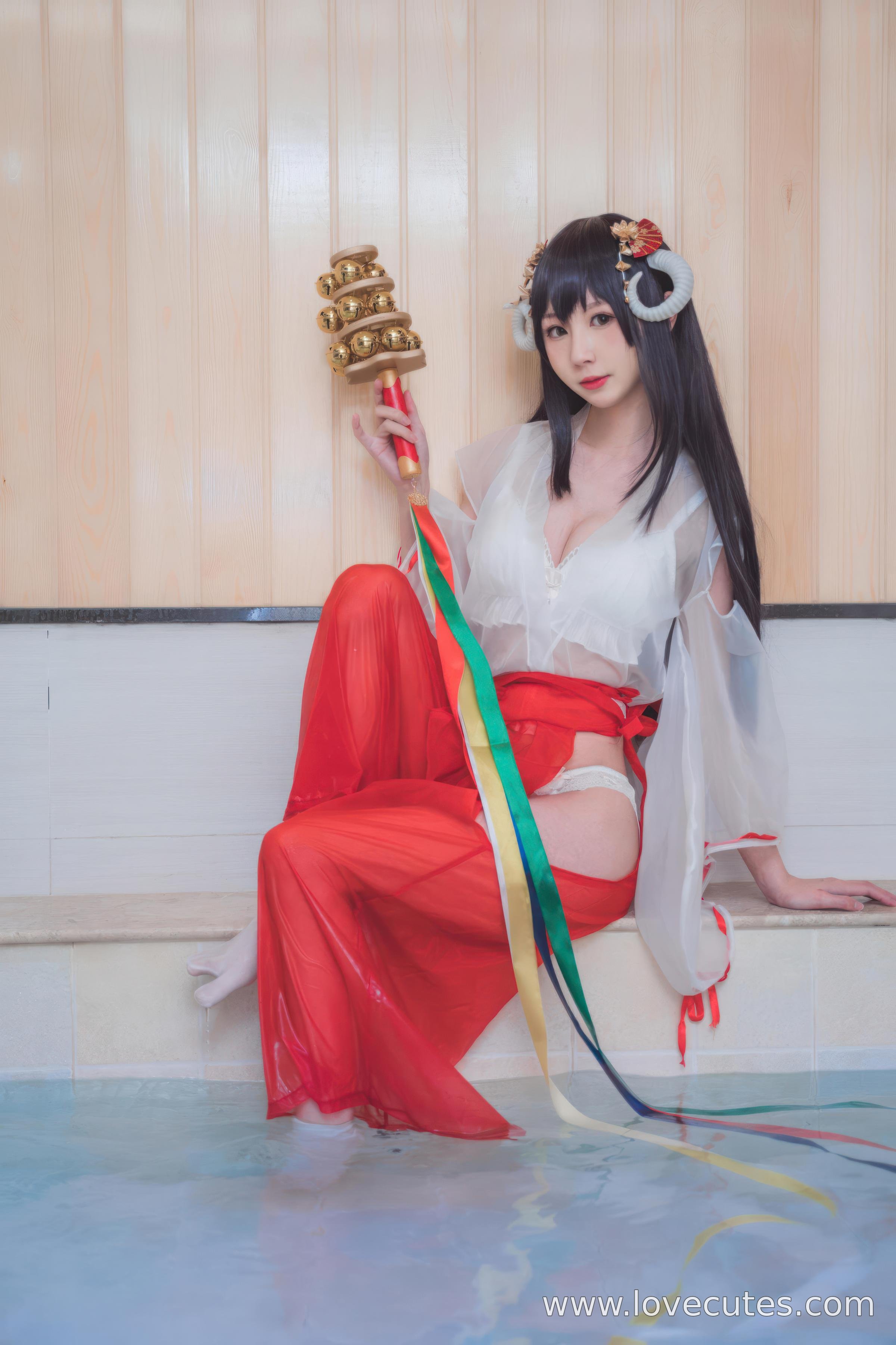 costume hóa trang] Tây Viên Tự Nam Ca - Chủ đề COS Nữ Thần Trong Suốt: Kết Hợp Trang Phục Nữ Thần Mỏng Manh Với Chất Liệu Trong Suốt, Tạo Nên Hiệu Ứng Thị Giác Dịu Dàng Và Huyền Bí Trong Phong Cách Đền Nhật Bản 30P