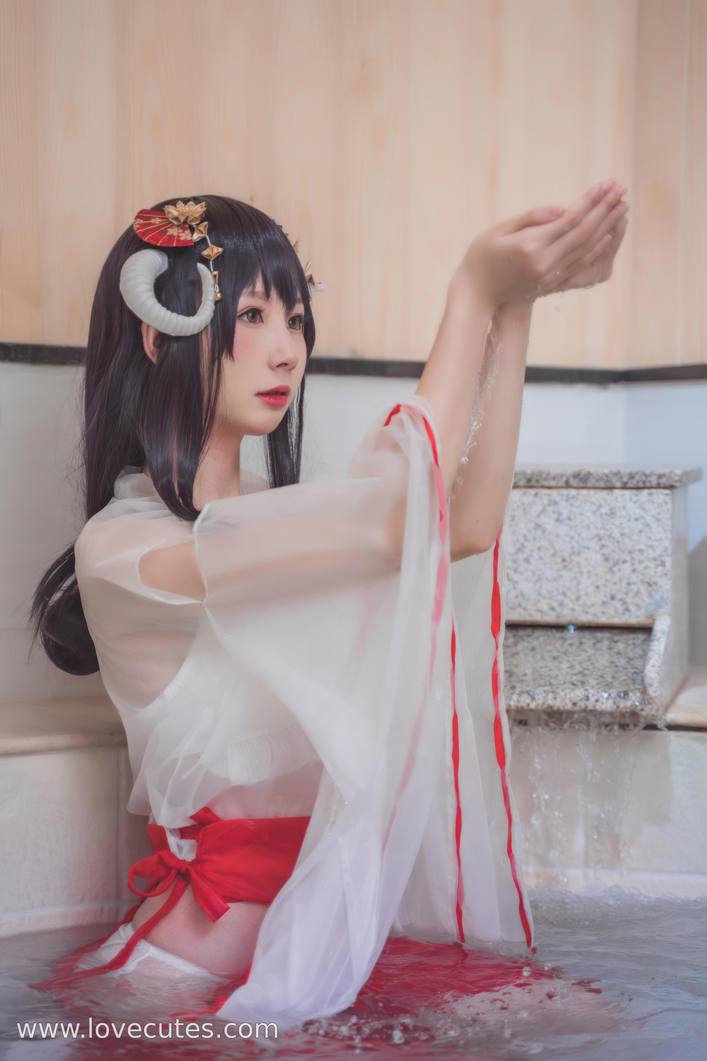 costume hóa trang] Tây Viên Tự Nam Ca - Chủ đề COS Nữ Thần Trong Suốt: Kết Hợp Trang Phục Nữ Thần Mỏng Manh Với Chất Liệu Trong Suốt, Tạo Nên Hiệu Ứng Thị Giác Dịu Dàng Và Huyền Bí Trong Phong Cách Đền Nhật Bản 30P