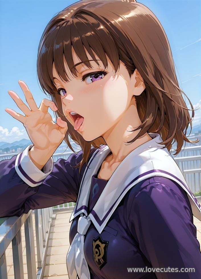 AI สร้างสาวอนิเมะ - 苇月伊织：白虎湿身少女挑逗眼神下撩人姿势展现极致诱惑 107P