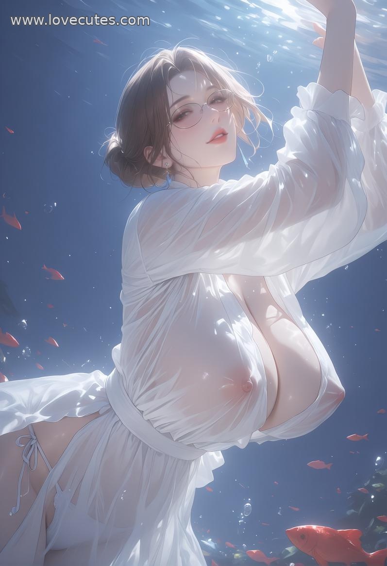 AI สร้างสาวอนิเมะ - 轻熟风秘书：职场美女湿身撩人姿势下美腿展现极致诱惑 63P