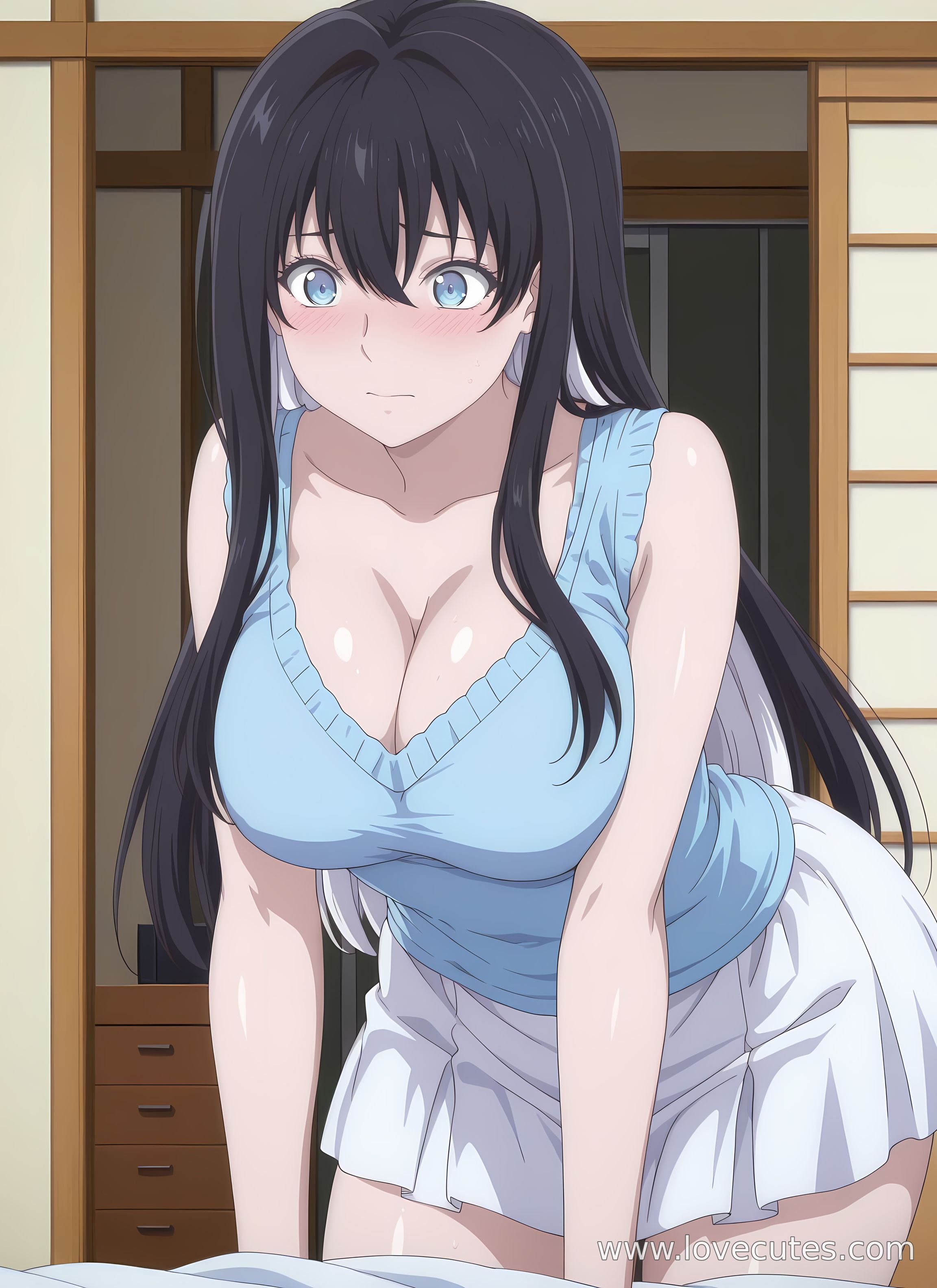 AI สร้างสาวอนิเมะ - 雪女：虚構推理白虎少女 ท่าทางเซ็กซี่สุดเย้ายวน 110P