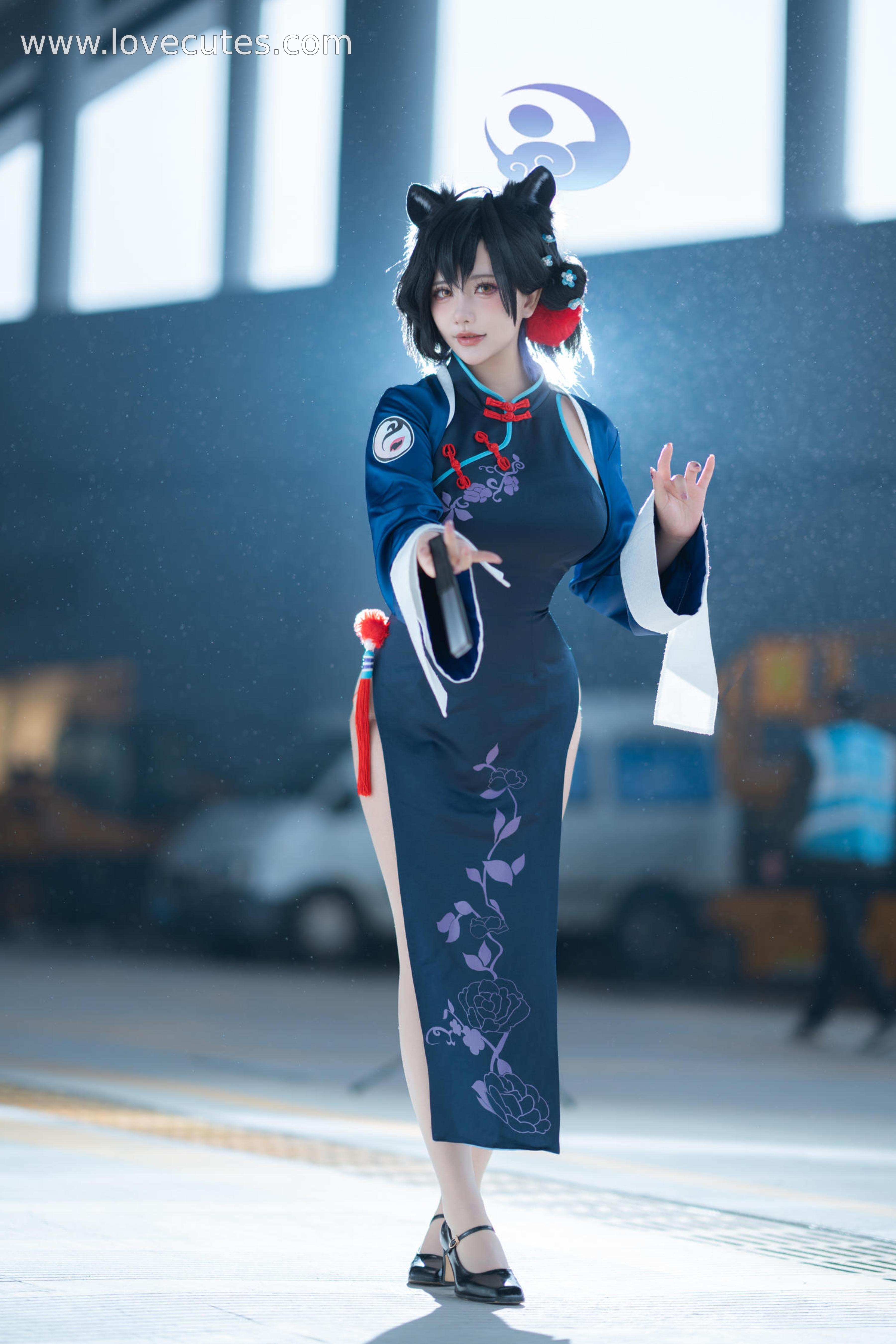 '[cosplay] Có phải là một chú gấu không - Từ Huyền Quang: Áo dài phong cách quốc gia + Không khí cổ trang, ánh mắt và dáng vẻ quyến rũ, chi tiết chất lượng cao 55P'