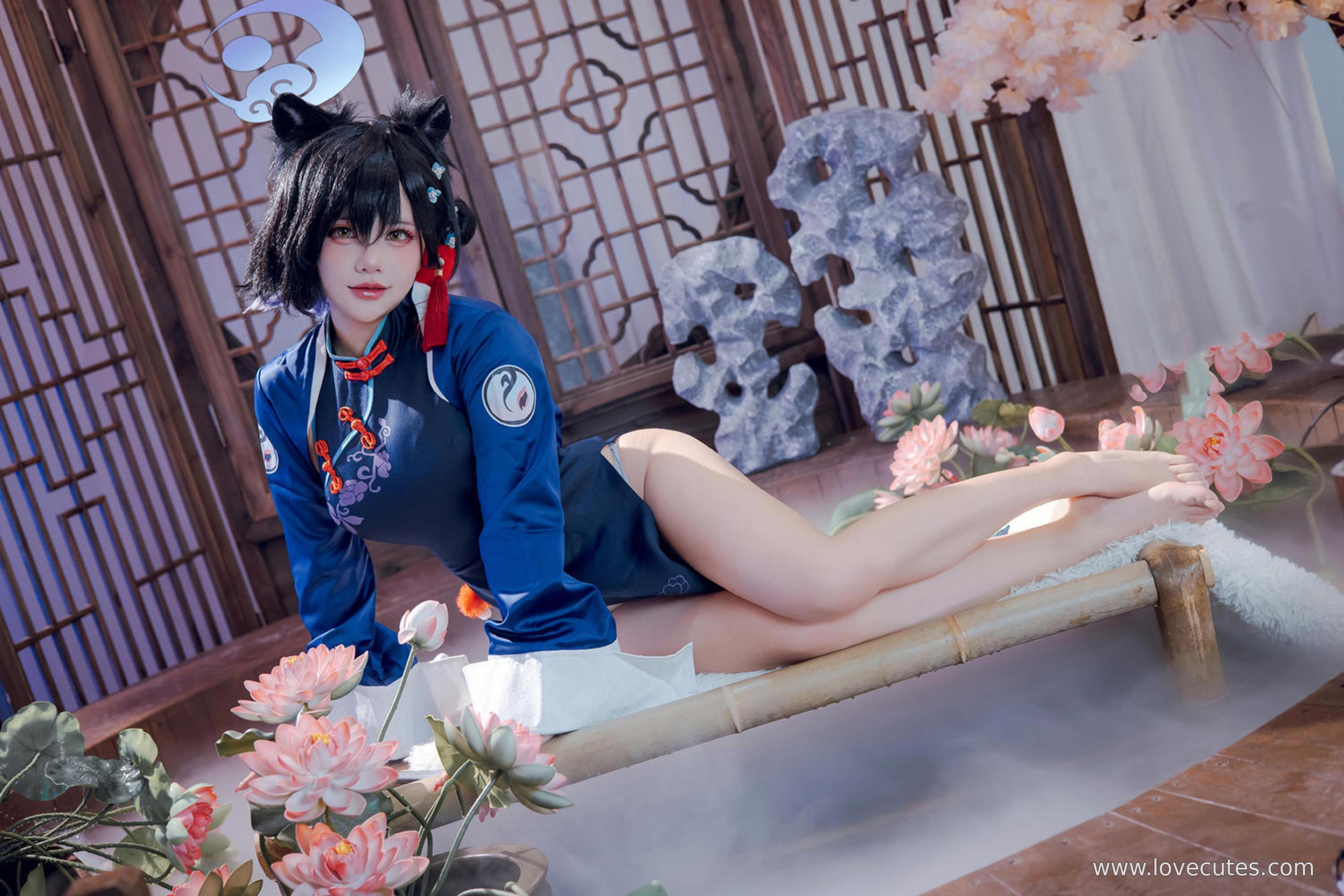 '[cosplay] Có phải là một chú gấu không - Từ Huyền Quang: Áo dài phong cách quốc gia + Không khí cổ trang, ánh mắt và dáng vẻ quyến rũ, chi tiết chất lượng cao 55P'