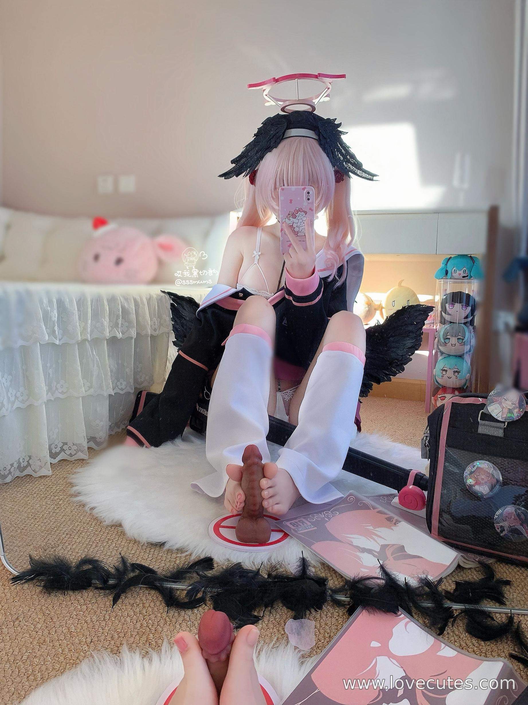 [cosplay] 哎我黑切呐 - 下江小春：蔚蓝档案角色制服造型还原 校园JK风格与人物气质呈现 简洁场景突出角色氛围与神态 含46P3V
