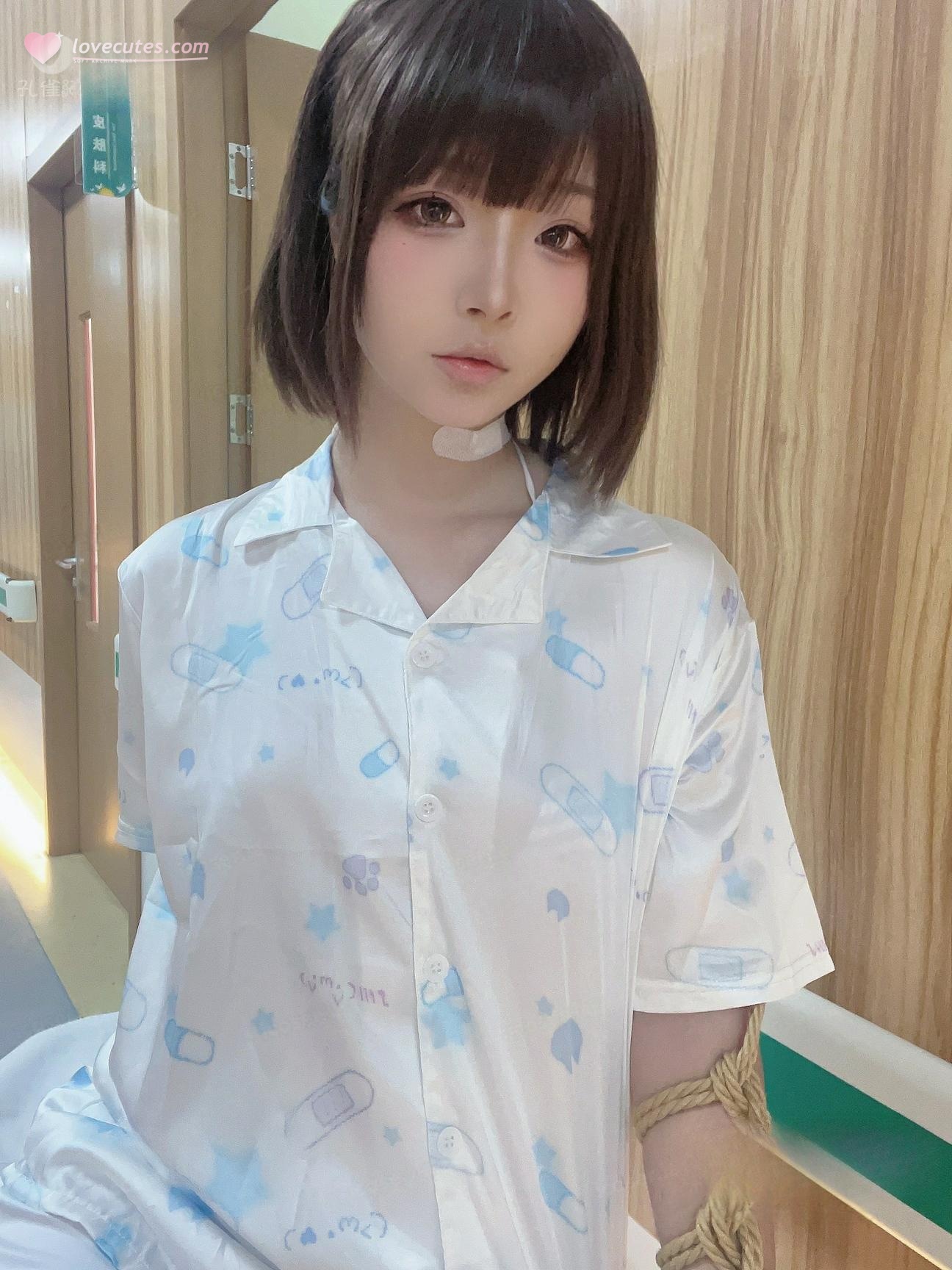 [私房] yuuhui玉汇 - 病房剧情：医院病床场景的情绪氛围加重 带点束缚元素的反差感 37P2V