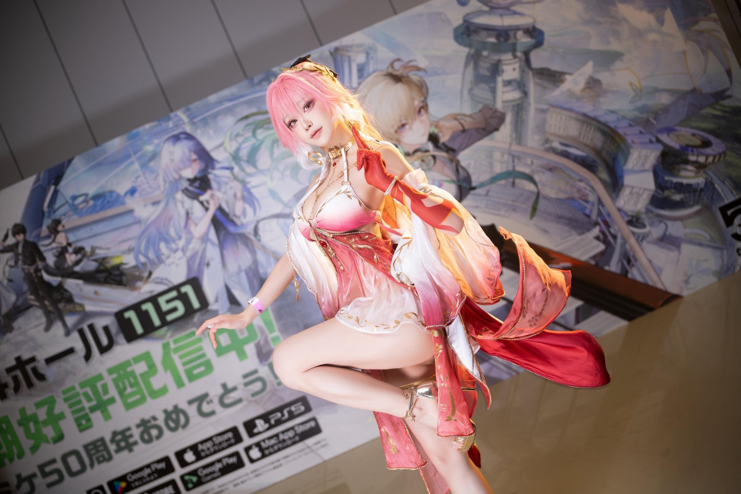 [cosplay] 水淼Aqua - 鸣潮长离C107场照：展会实拍氛围很有现场感 角色气场在线 29P