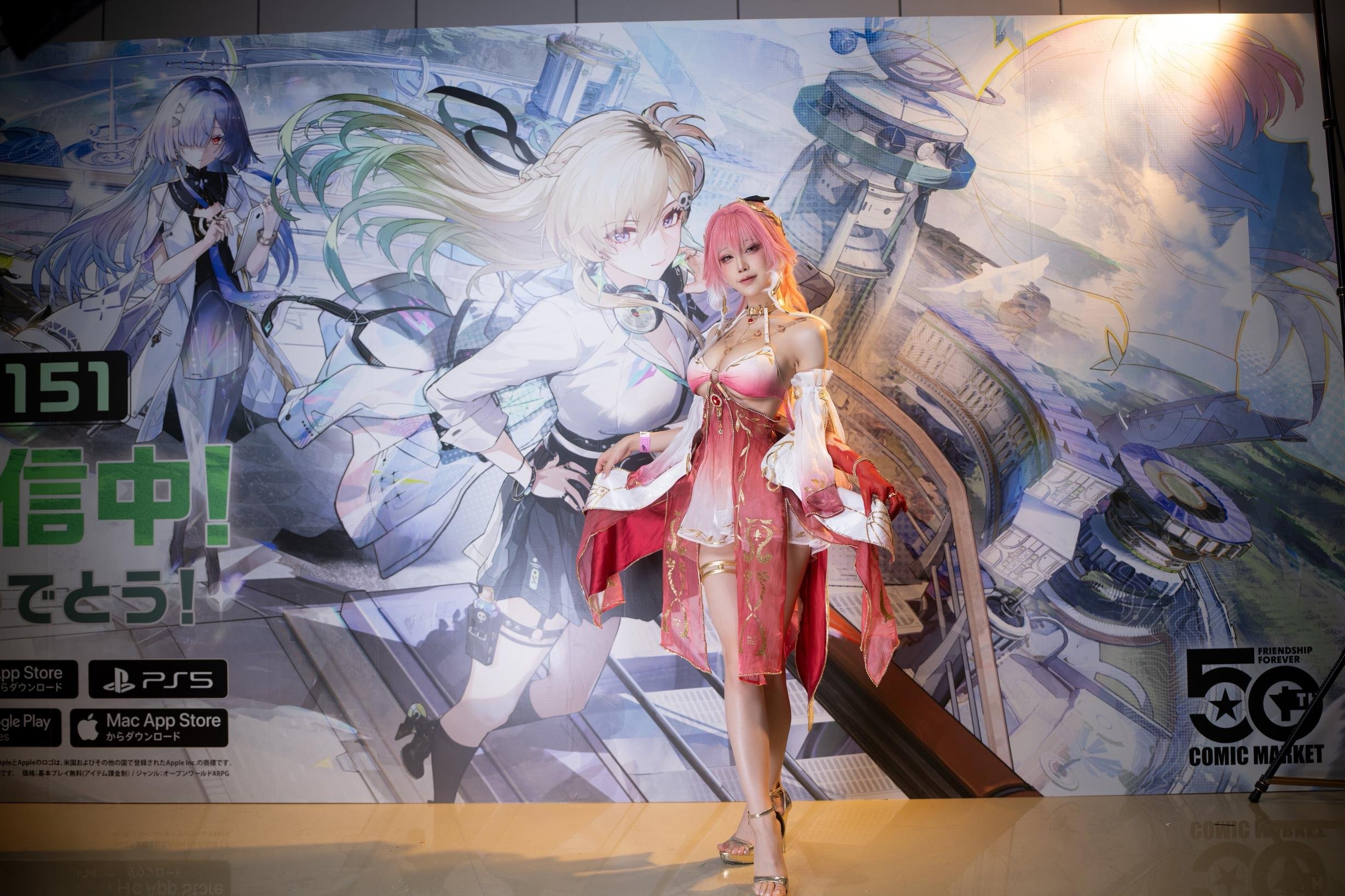 [cosplay] 水淼Aqua - 鸣潮长离C107场照：展会实拍氛围很有现场感 角色气场在线 29P