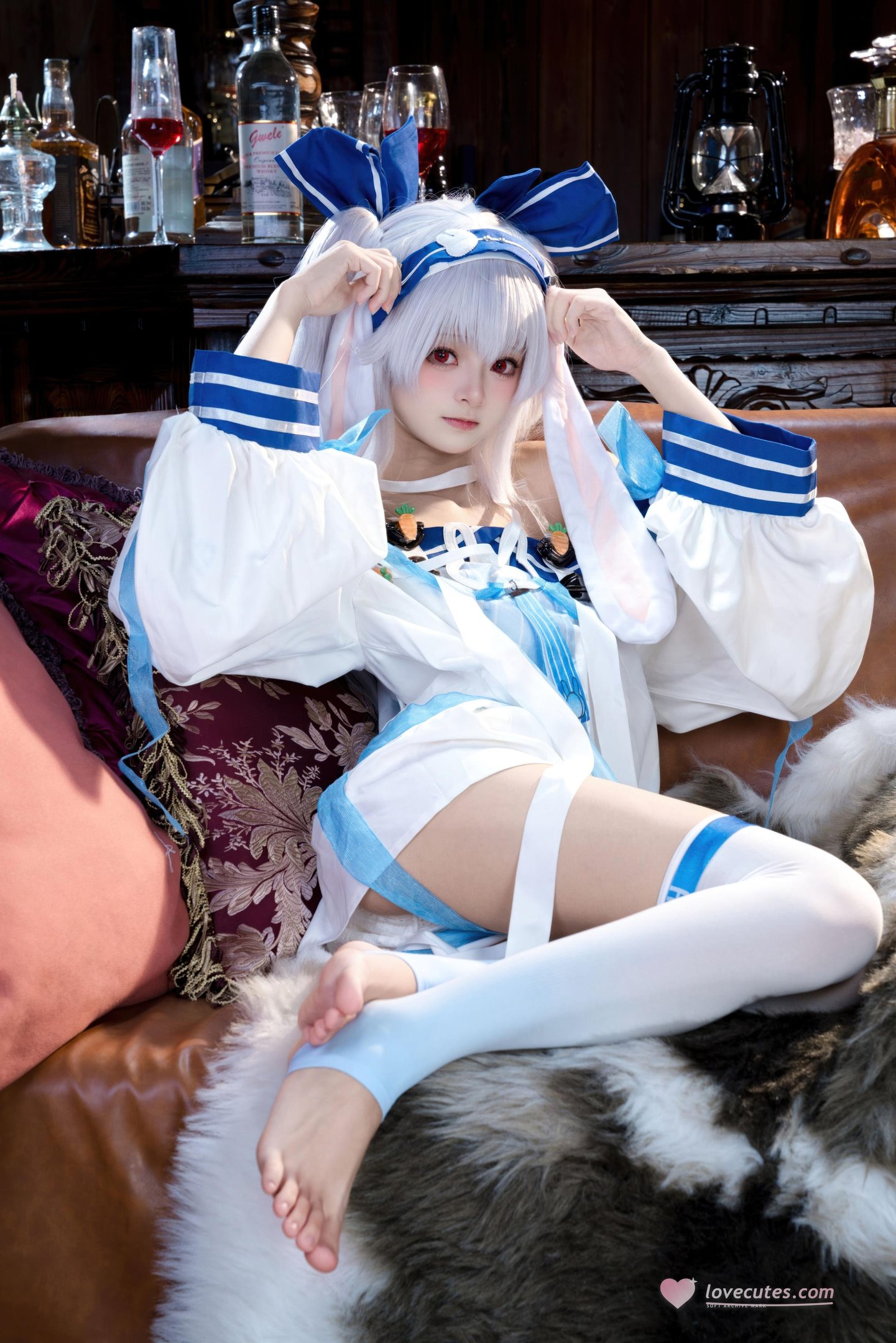 [cosplay] 九柒喵 - 拉菲II：角色还原度在线 白丝与玉足细节很抓眼的少女系cos 46P