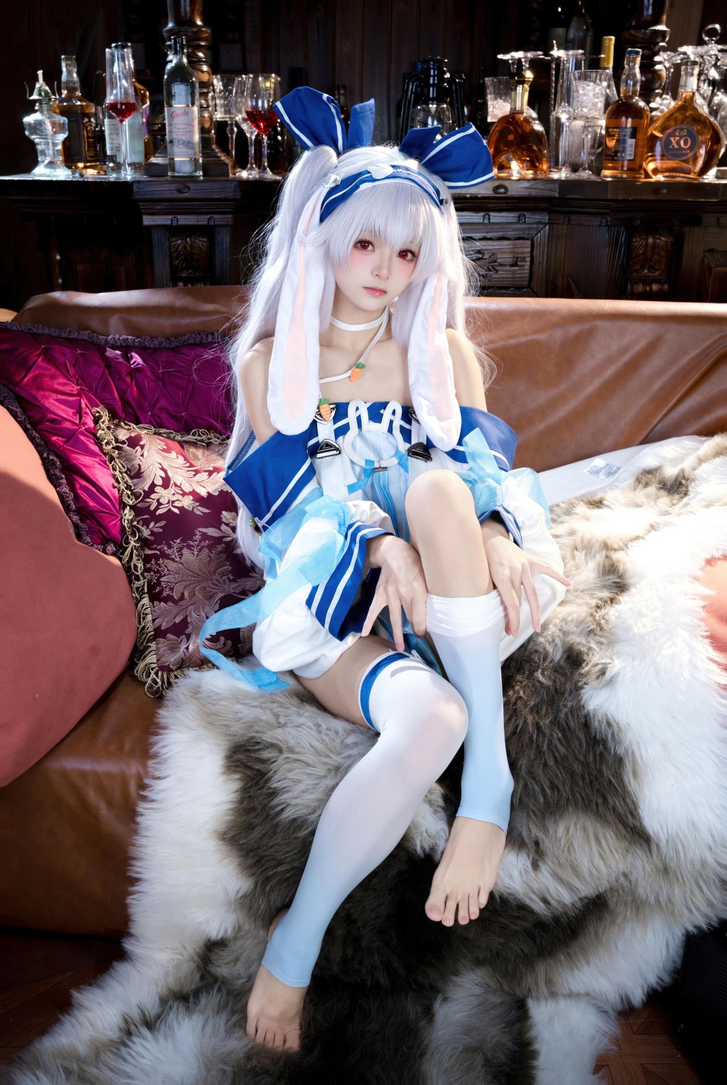 [cosplay] 九柒喵 - 拉菲II：角色还原度在线 白丝与玉足细节很抓眼的少女系cos 46P