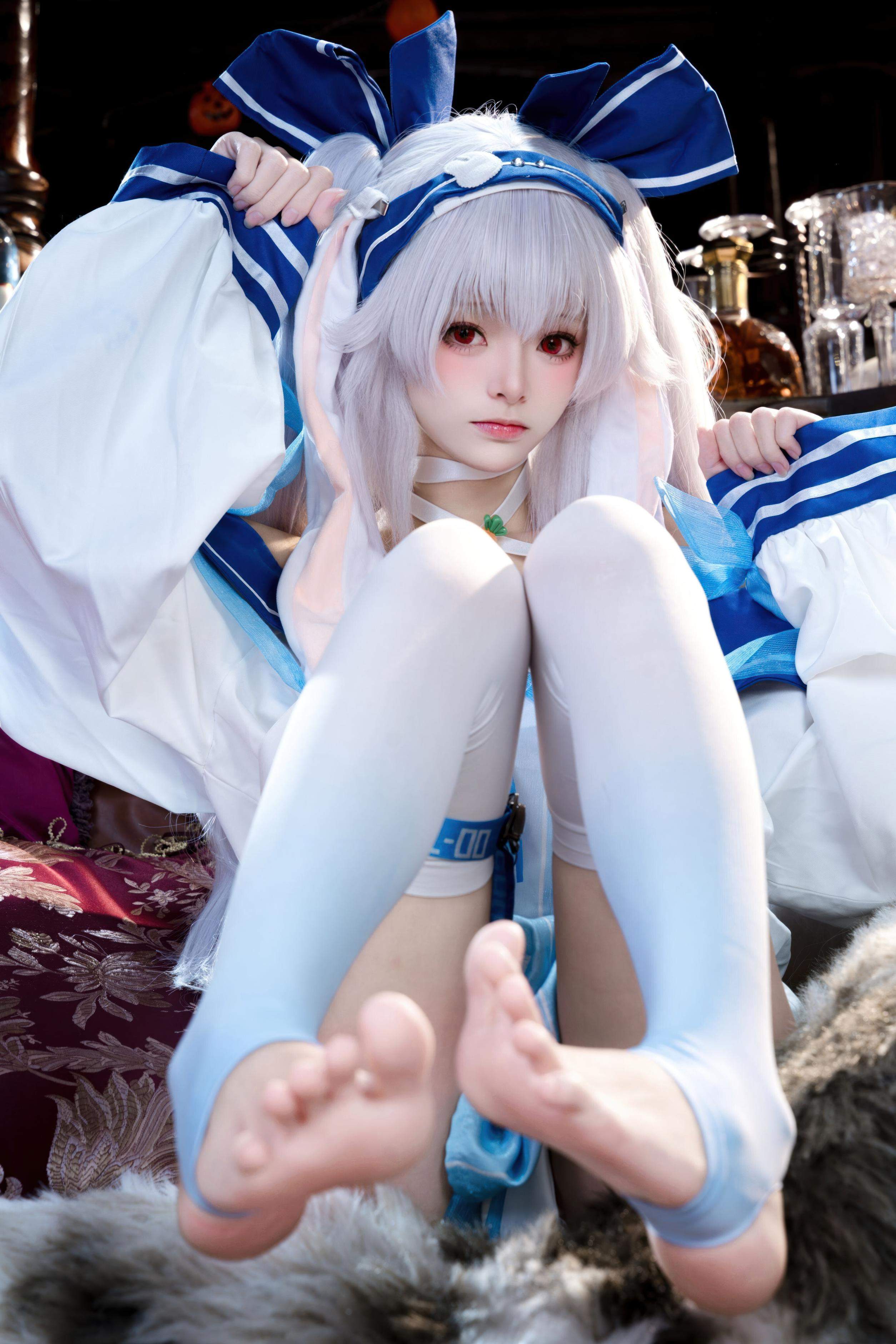 [cosplay] 九柒喵 - 拉菲II：角色还原度在线 白丝与玉足细节很抓眼的少女系cos 46P
