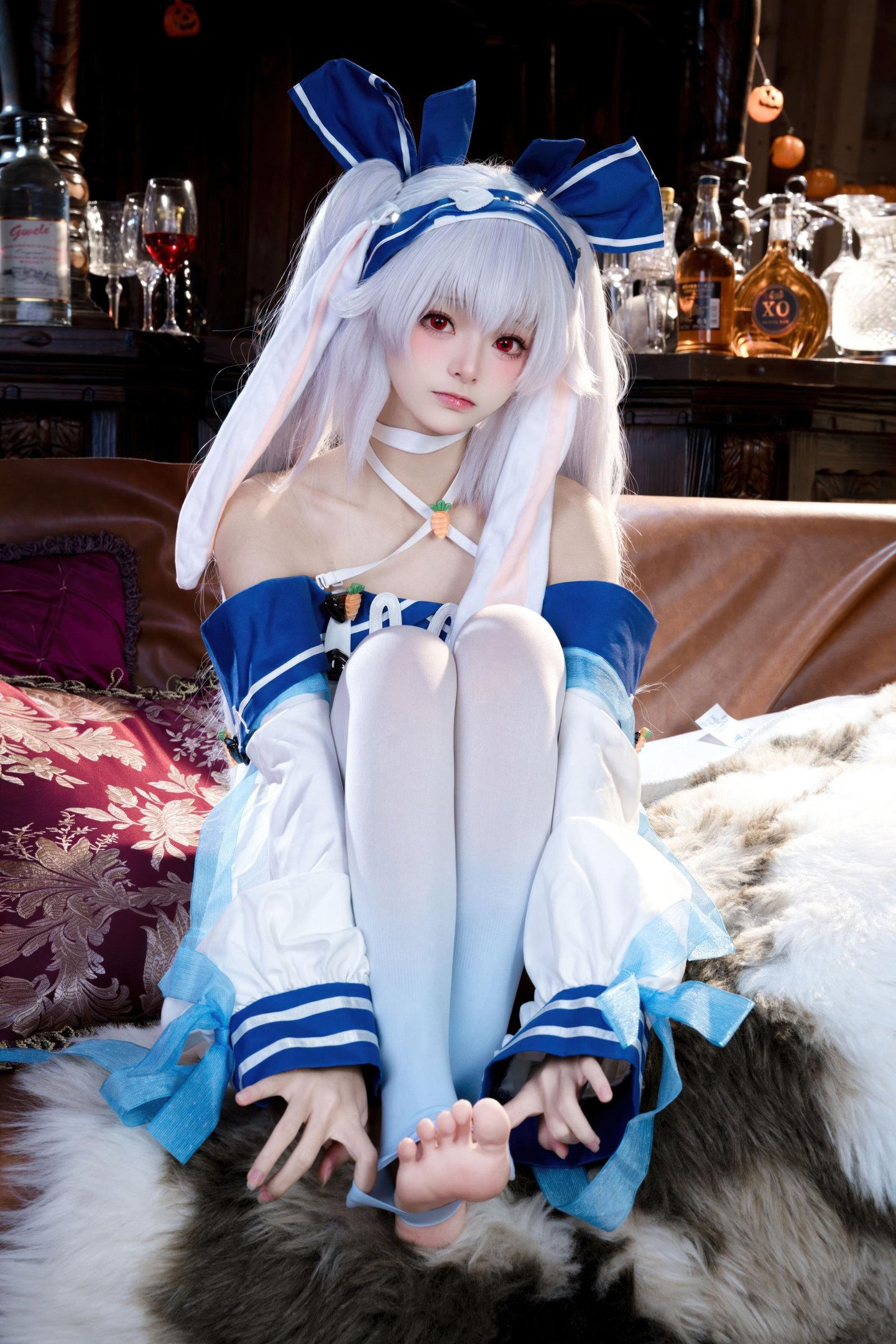 [cosplay] 九柒喵 - 拉菲II：角色还原度在线 白丝与玉足细节很抓眼的少女系cos 46P