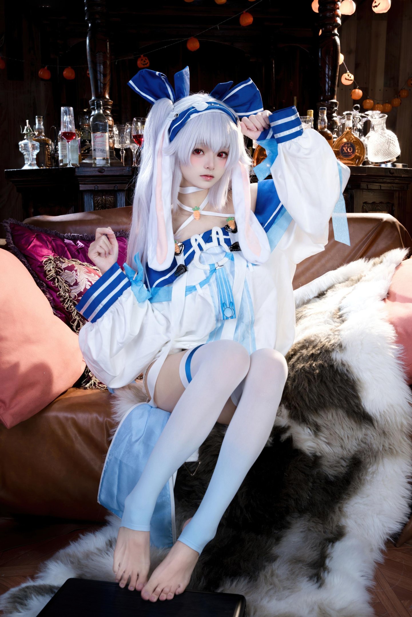 [cosplay] 九柒喵 - 拉菲II：角色还原度在线 白丝与玉足细节很抓眼的少女系cos 46P