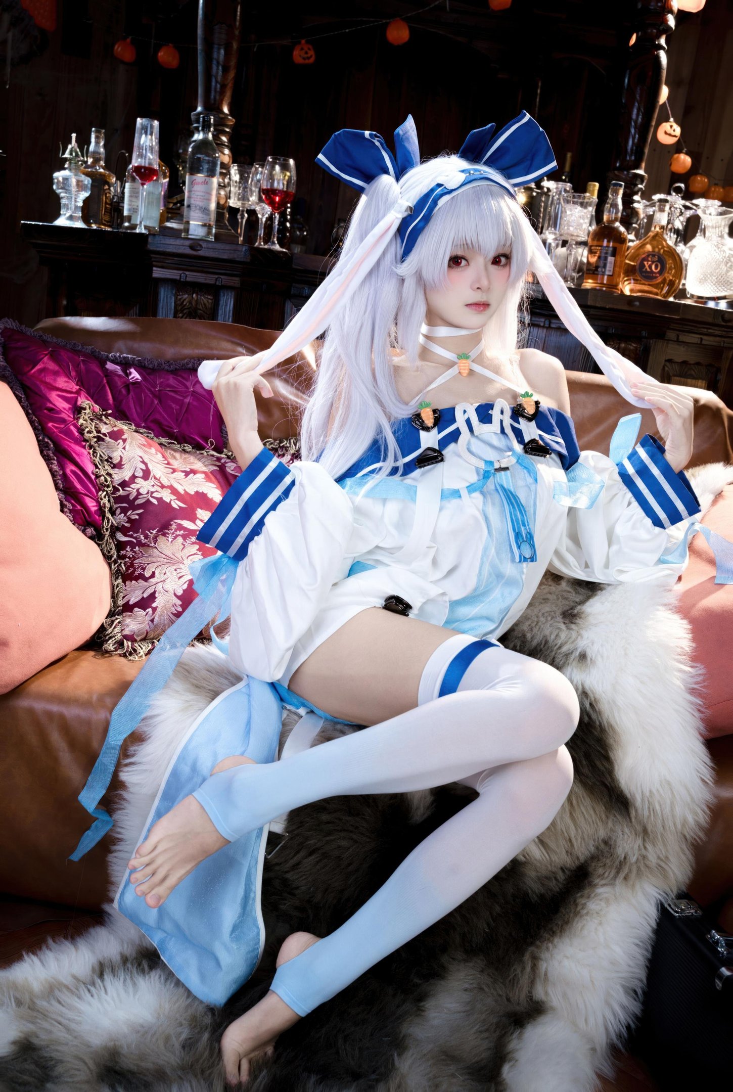 [cosplay] 九柒喵 - 拉菲II：角色还原度在线 白丝与玉足细节很抓眼的少女系cos 46P