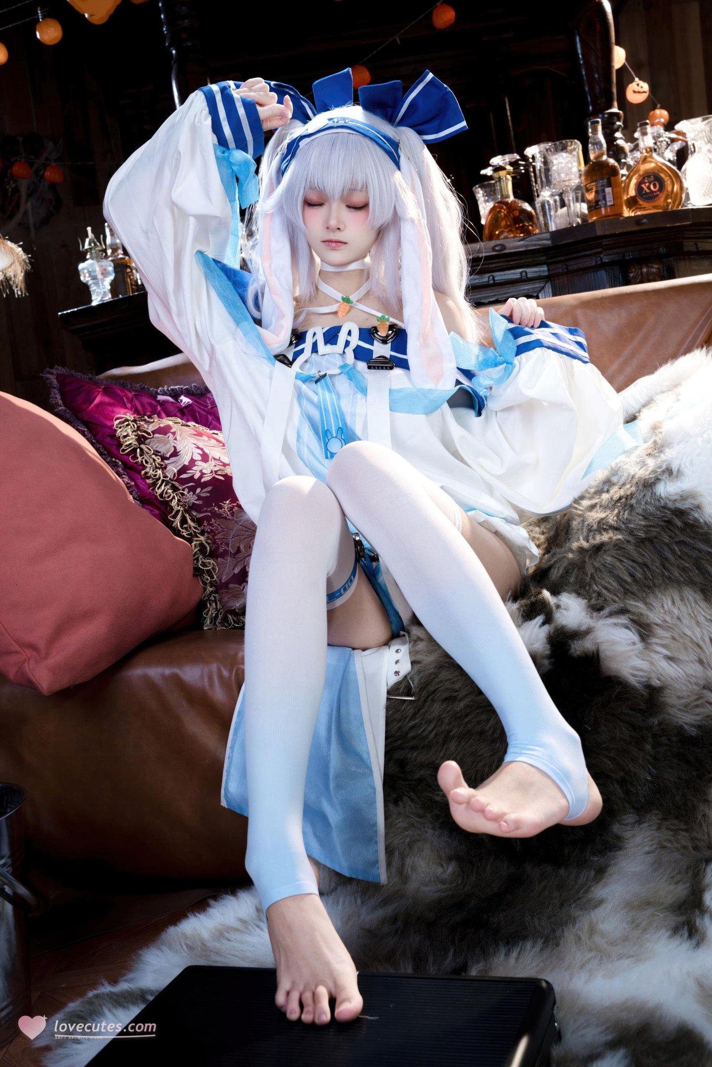 [cosplay] 九柒喵 - 拉菲II：角色还原度在线 白丝与玉足细节很抓眼的少女系cos 46P