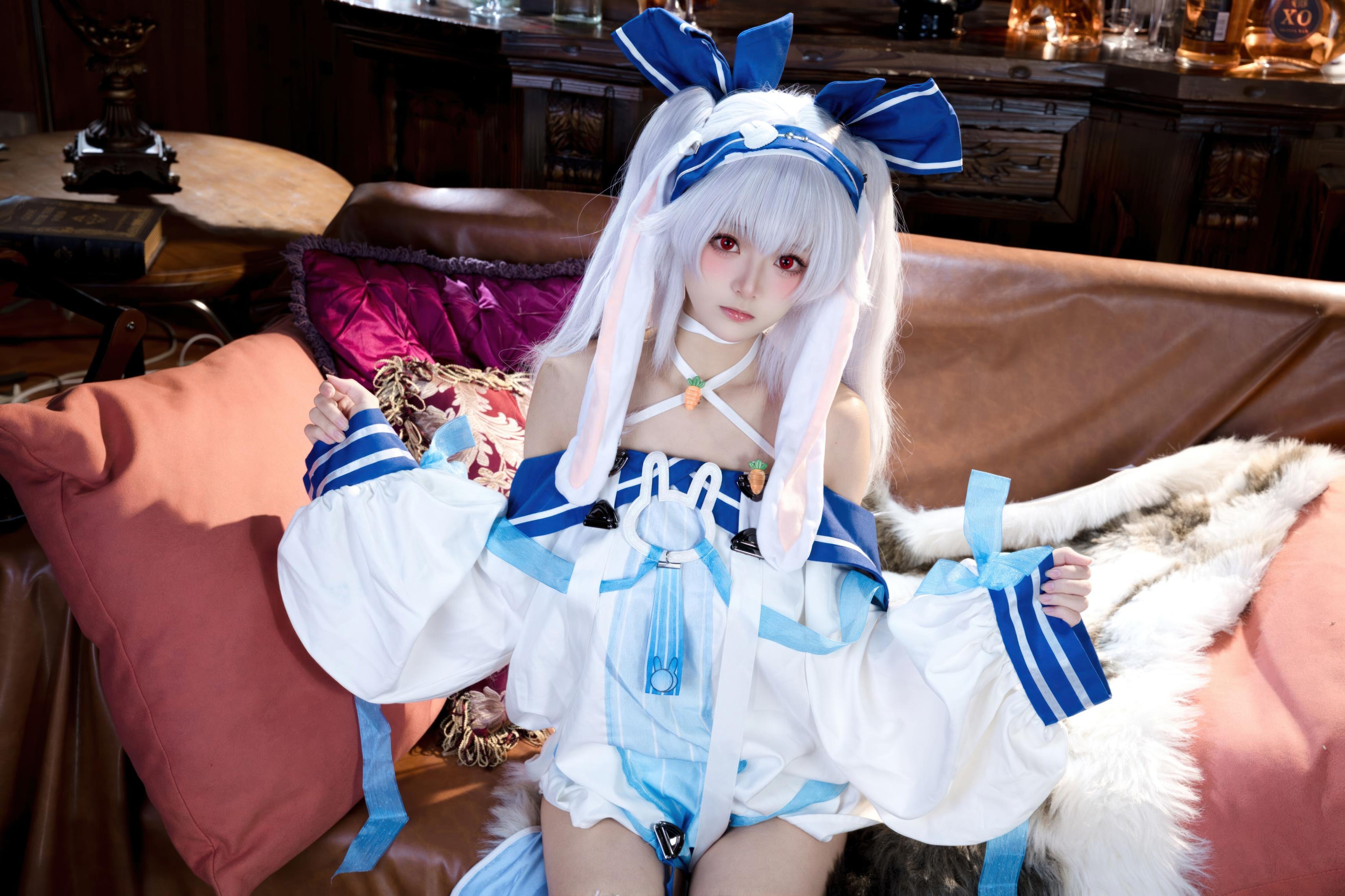 [cosplay] 九柒喵 - 拉菲II：角色还原度在线 白丝与玉足细节很抓眼的少女系cos 46P