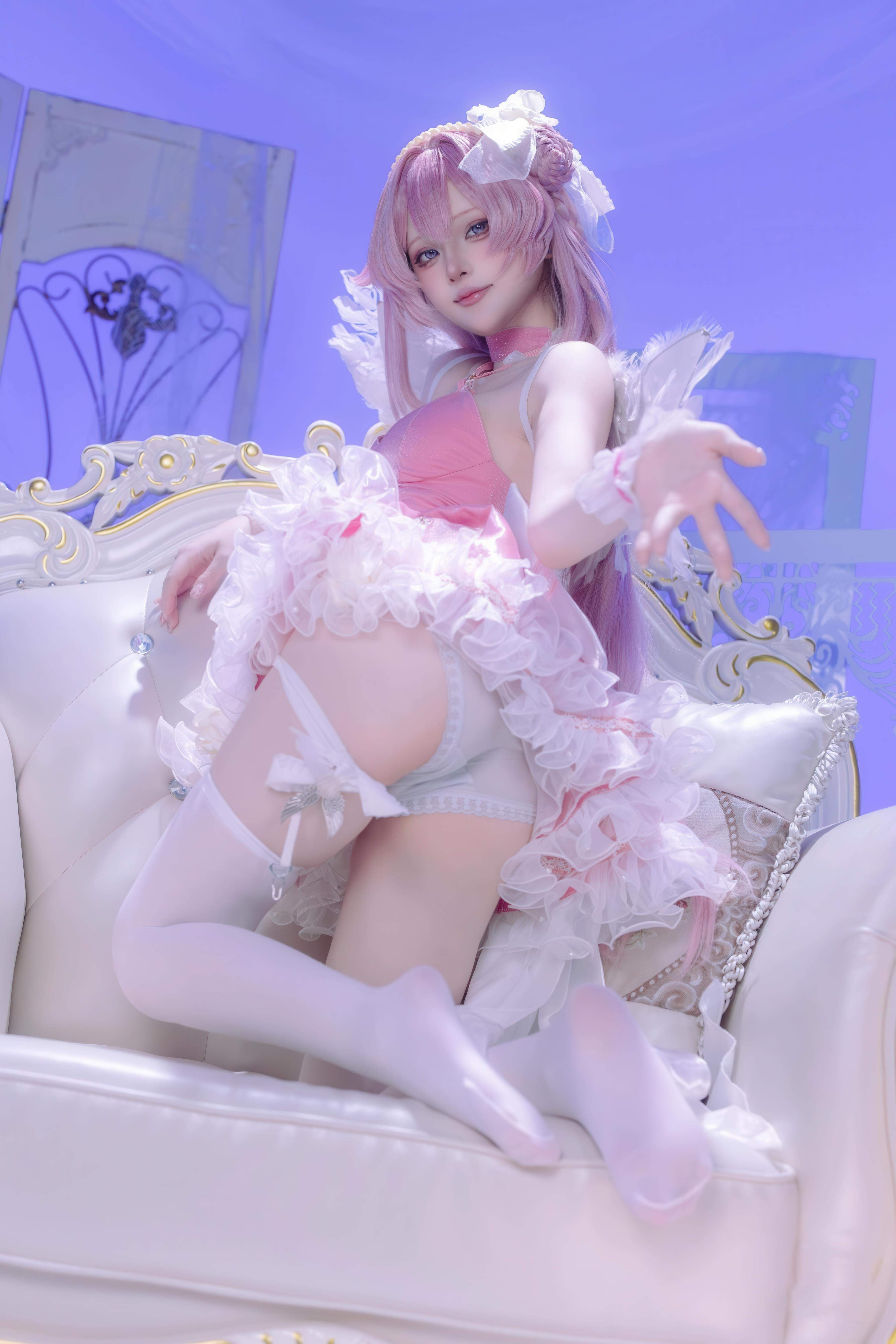[costume hóa] 屿鱼 - 桃乐丝·黎明派对: Khôi phục nhân vật trong không khí tiệc tùng, cô gái trắng chân dài rất thu hút 63P