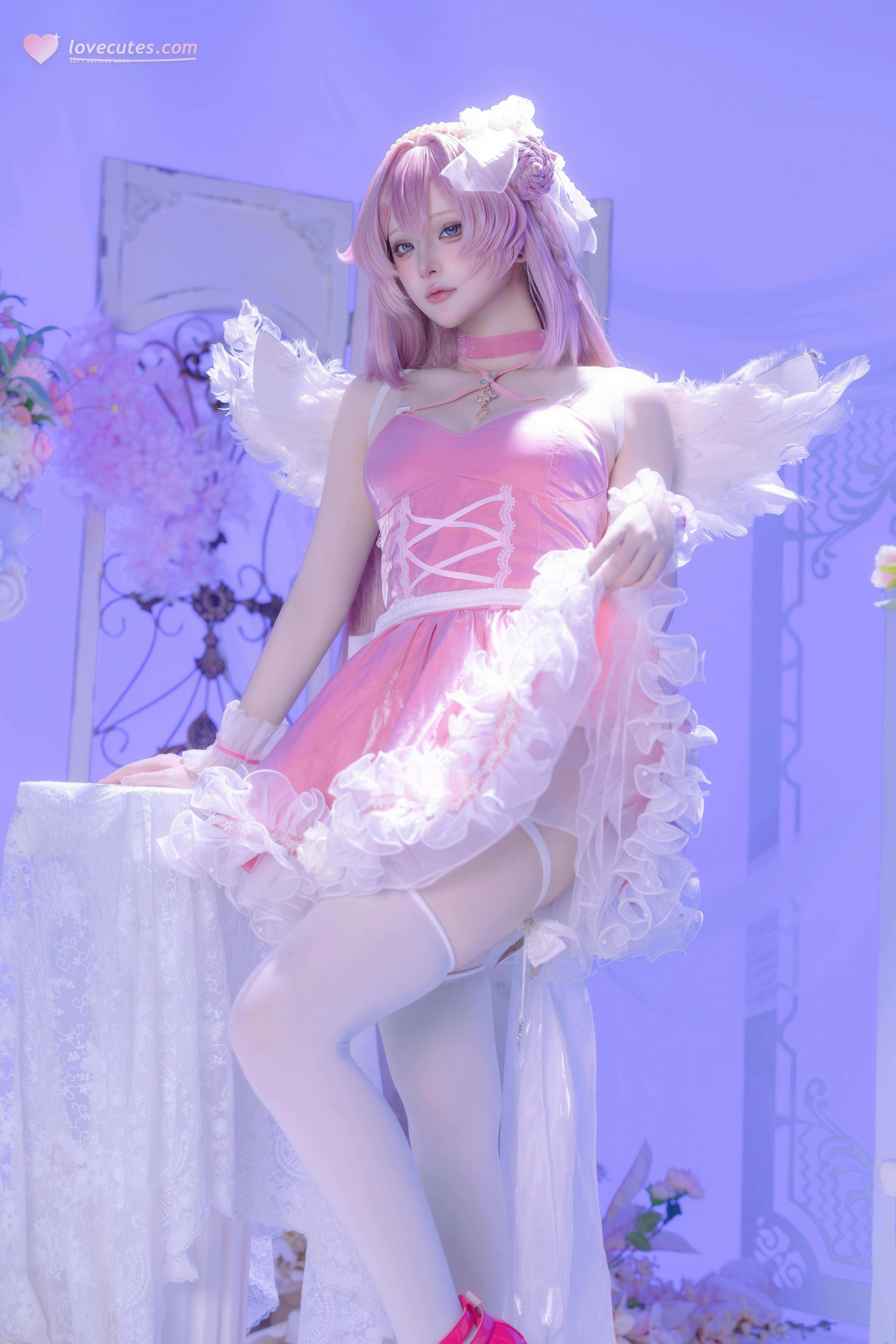 [costume hóa] 屿鱼 - 桃乐丝·黎明派对: Khôi phục nhân vật trong không khí tiệc tùng, cô gái trắng chân dài rất thu hút 63P