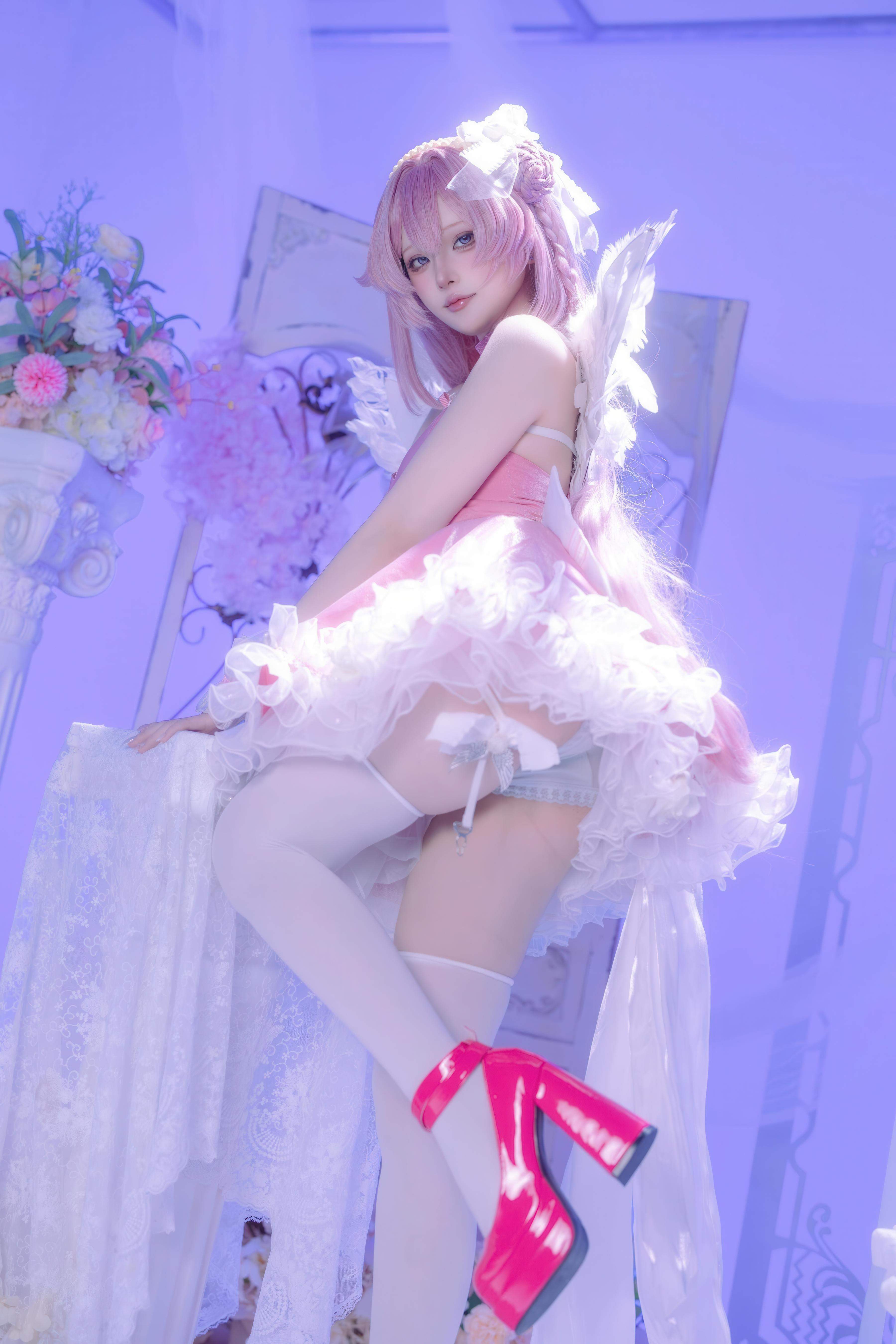 [costume hóa] 屿鱼 - 桃乐丝·黎明派对: Khôi phục nhân vật trong không khí tiệc tùng, cô gái trắng chân dài rất thu hút 63P