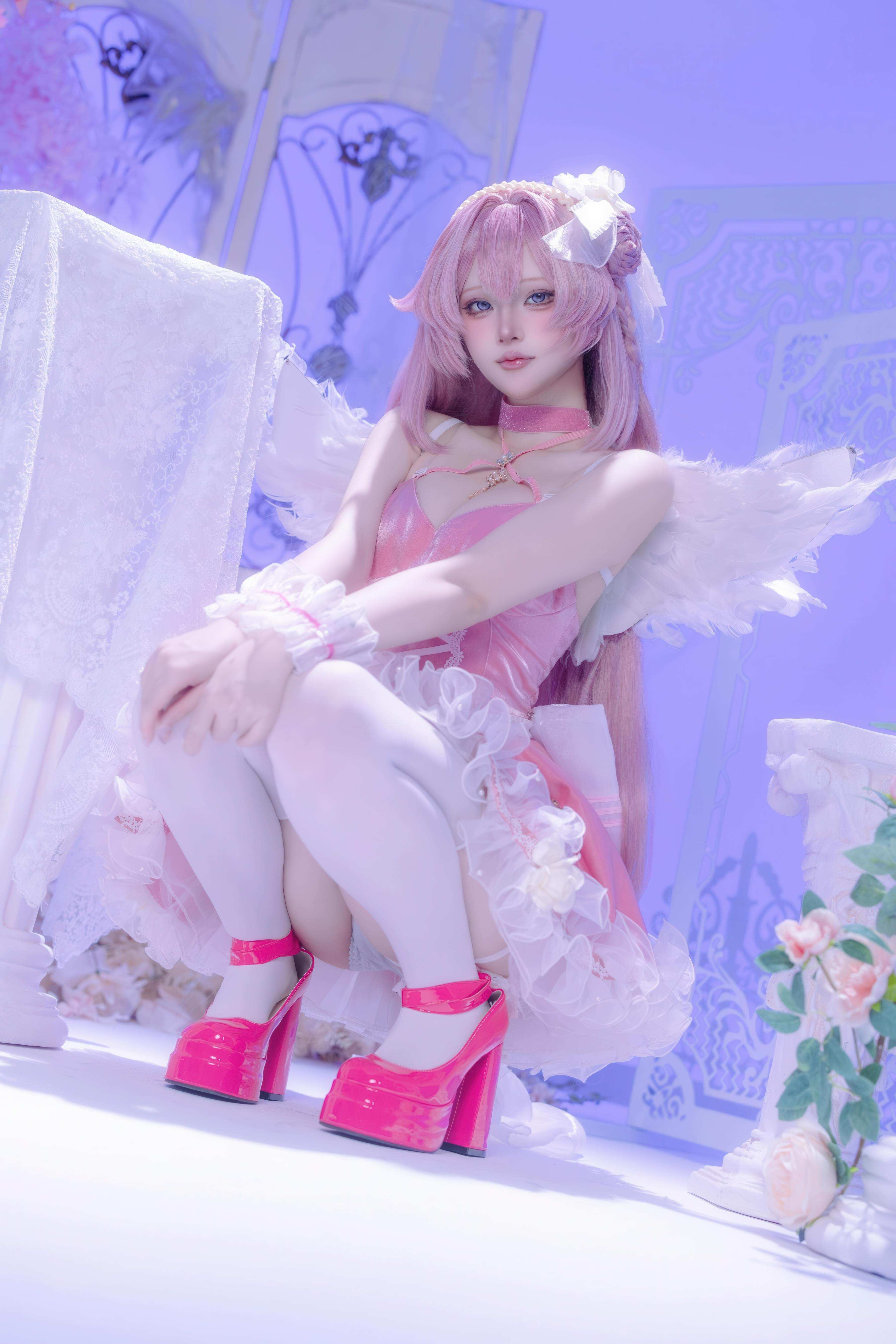 [costume hóa] 屿鱼 - 桃乐丝·黎明派对: Khôi phục nhân vật trong không khí tiệc tùng, cô gái trắng chân dài rất thu hút 63P
