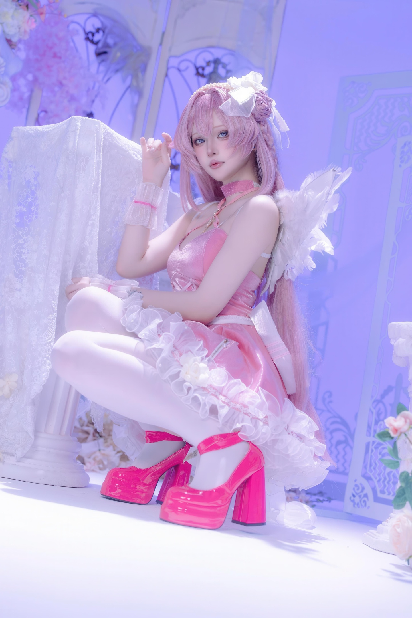 [costume hóa] 屿鱼 - 桃乐丝·黎明派对: Khôi phục nhân vật trong không khí tiệc tùng, cô gái trắng chân dài rất thu hút 63P