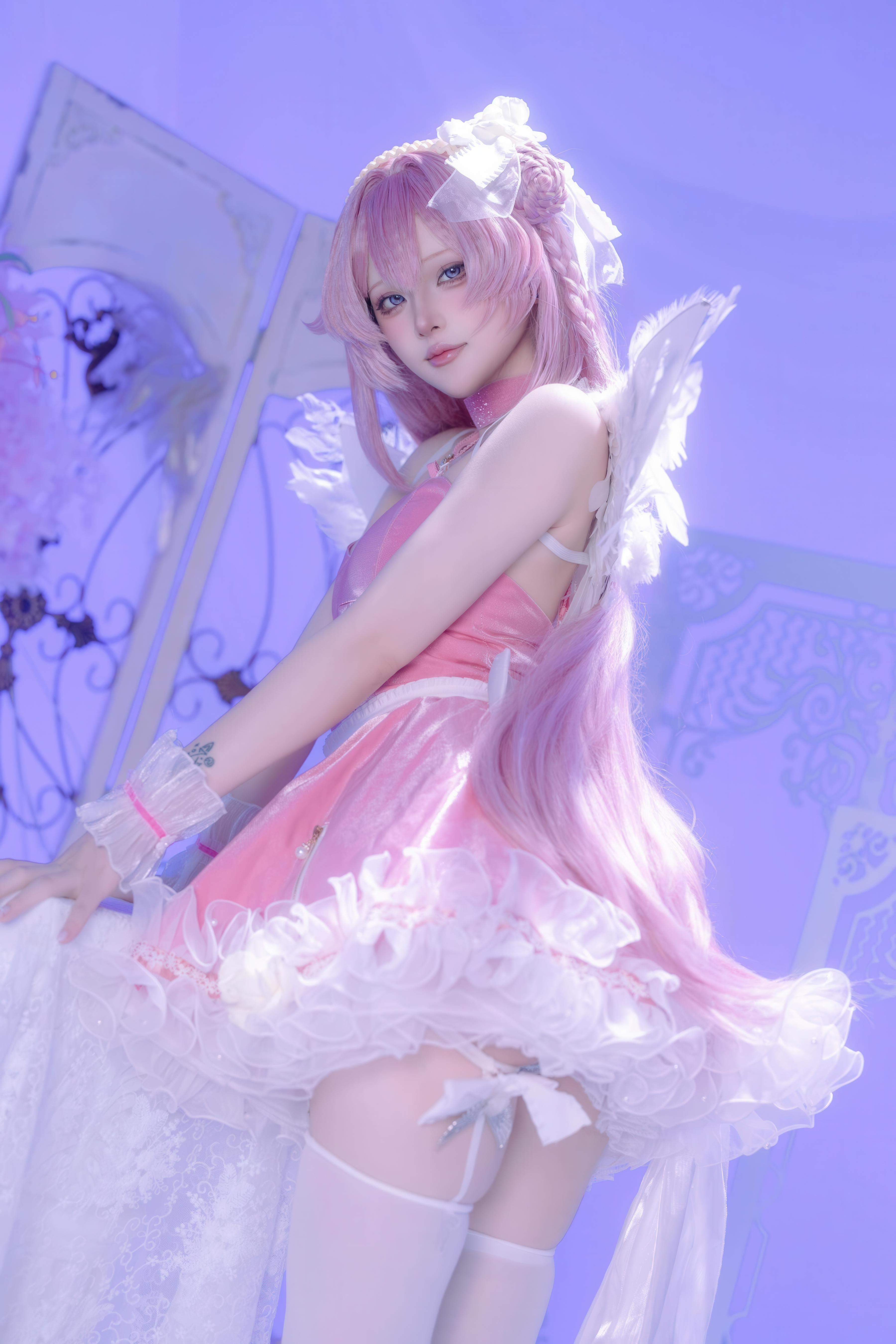 [costume hóa] 屿鱼 - 桃乐丝·黎明派对: Khôi phục nhân vật trong không khí tiệc tùng, cô gái trắng chân dài rất thu hút 63P