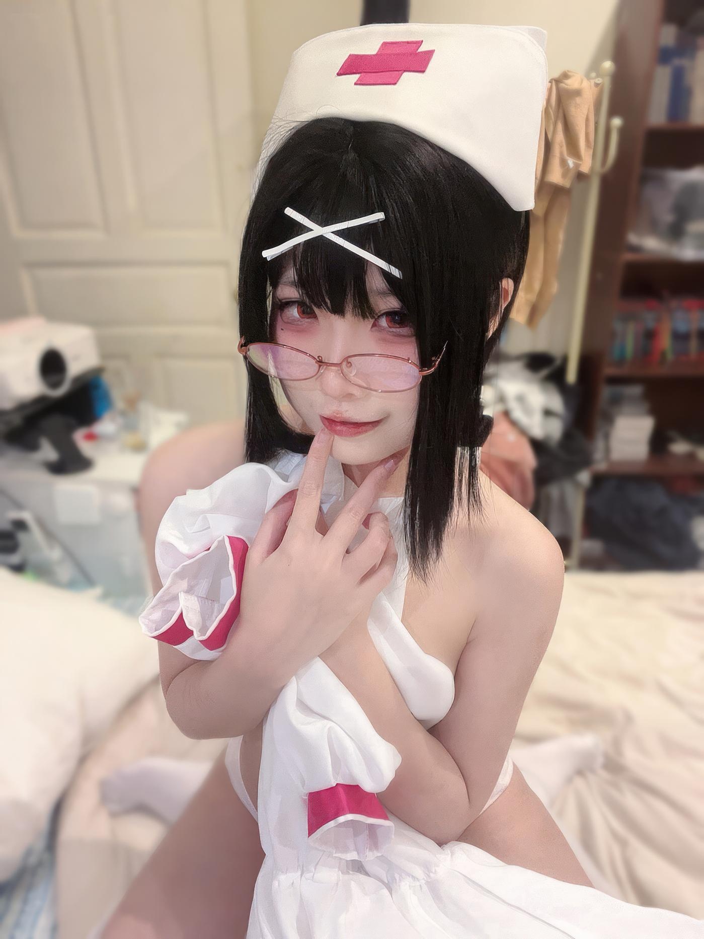 [costume] 清水凪 - Y tá nhỏ đêm khuya: Phong cách y tá kính trắng, tinh khiết trong không khí ca trực 31P