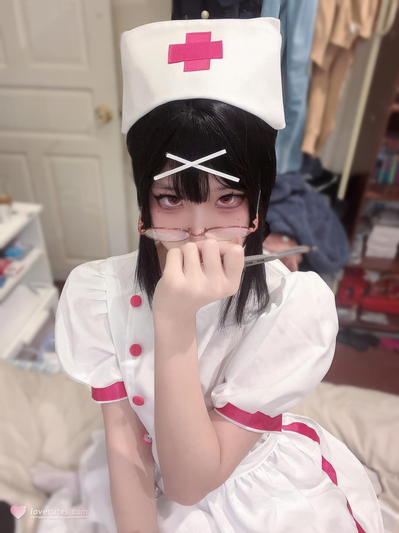 [costume] 清水凪 - Y tá nhỏ đêm khuya: Phong cách y tá kính trắng, tinh khiết trong không khí ca trực 31P
