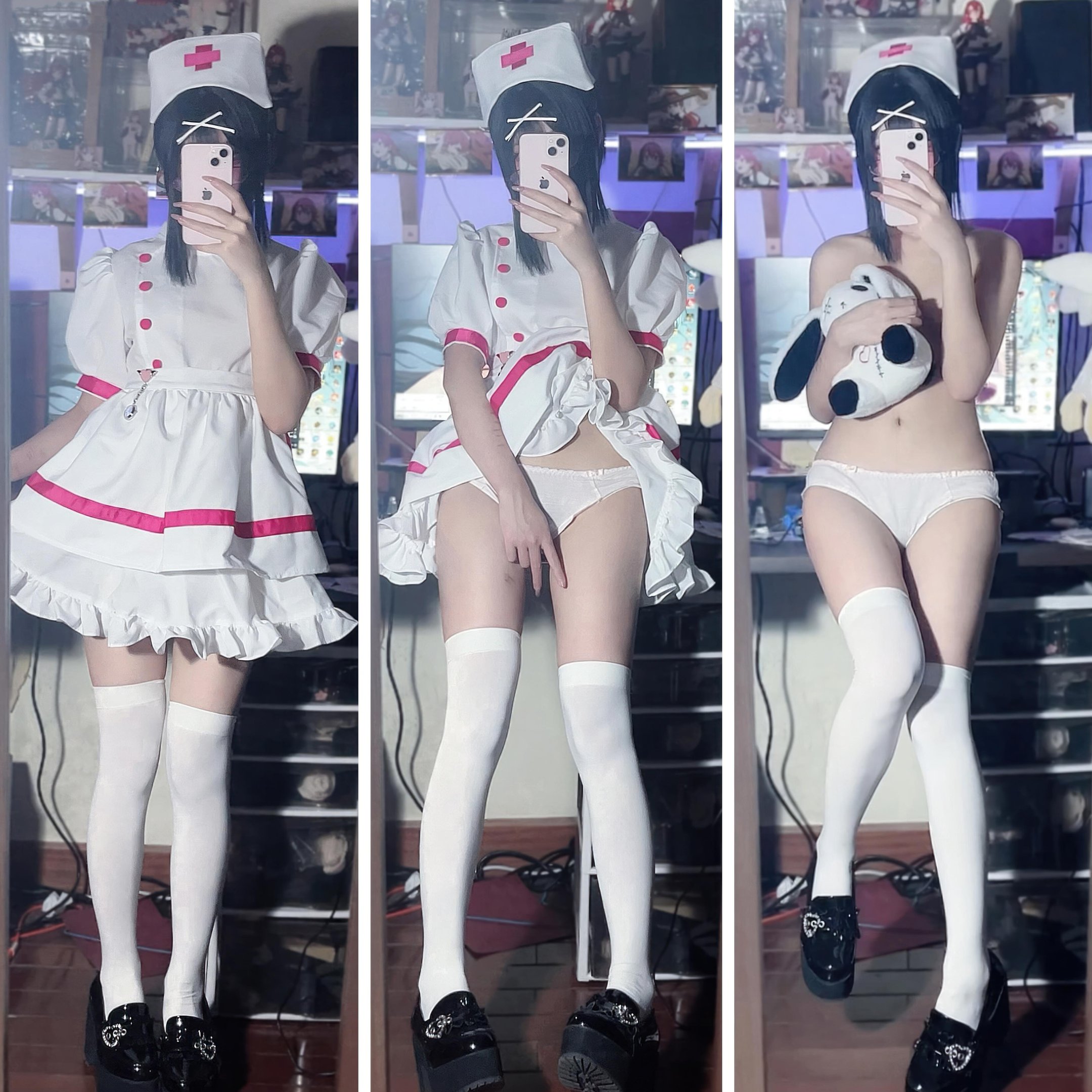 [costume] 清水凪 - Y tá nhỏ đêm khuya: Phong cách y tá kính trắng, tinh khiết trong không khí ca trực 31P