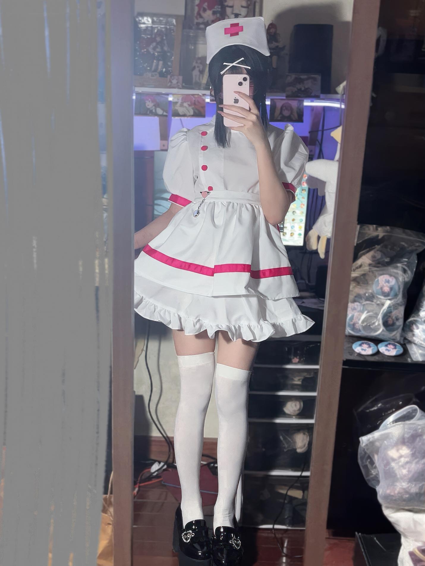 [costume] 清水凪 - Y tá nhỏ đêm khuya: Phong cách y tá kính trắng, tinh khiết trong không khí ca trực 31P