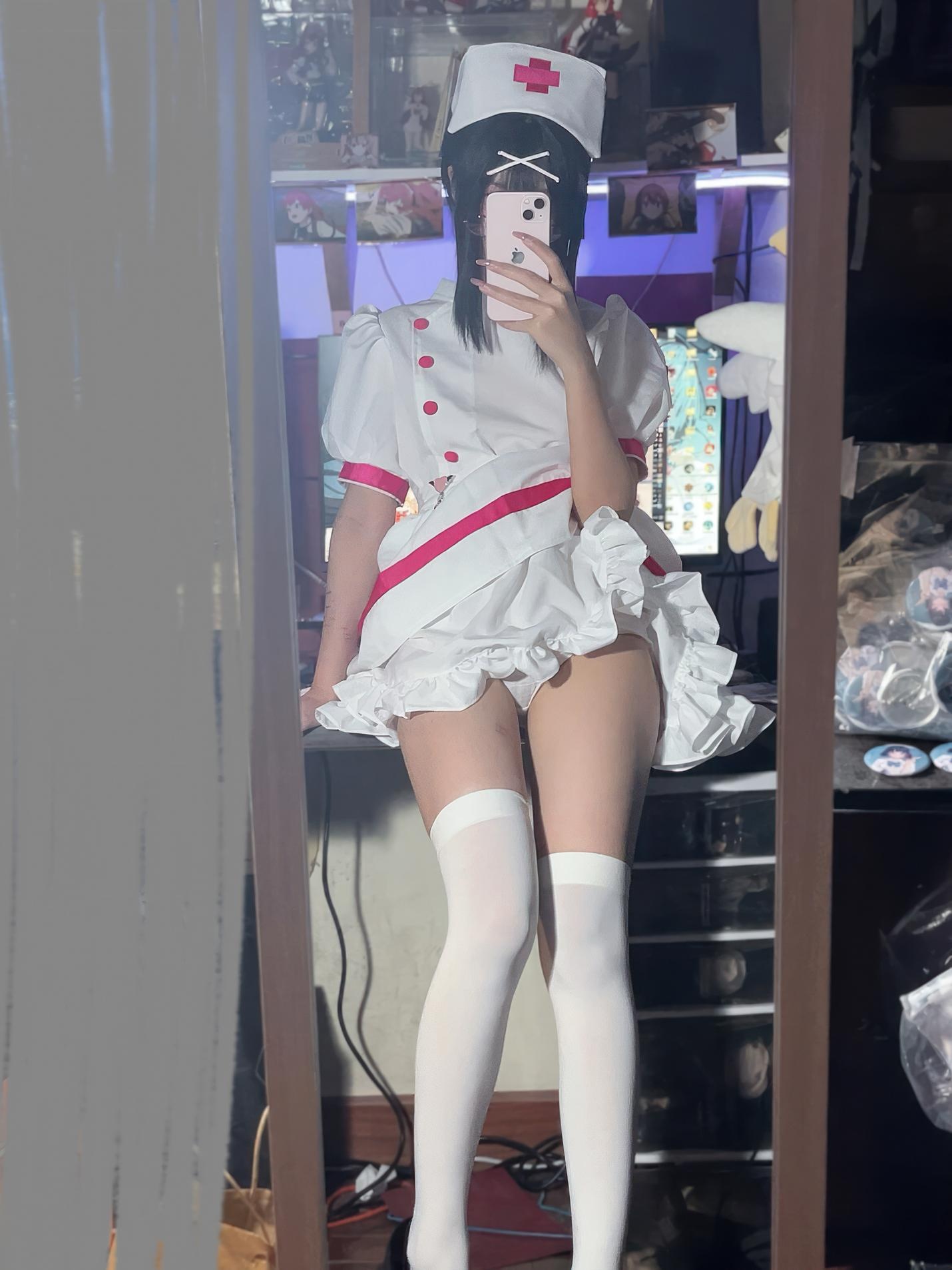 [costume] 清水凪 - Y tá nhỏ đêm khuya: Phong cách y tá kính trắng, tinh khiết trong không khí ca trực 31P