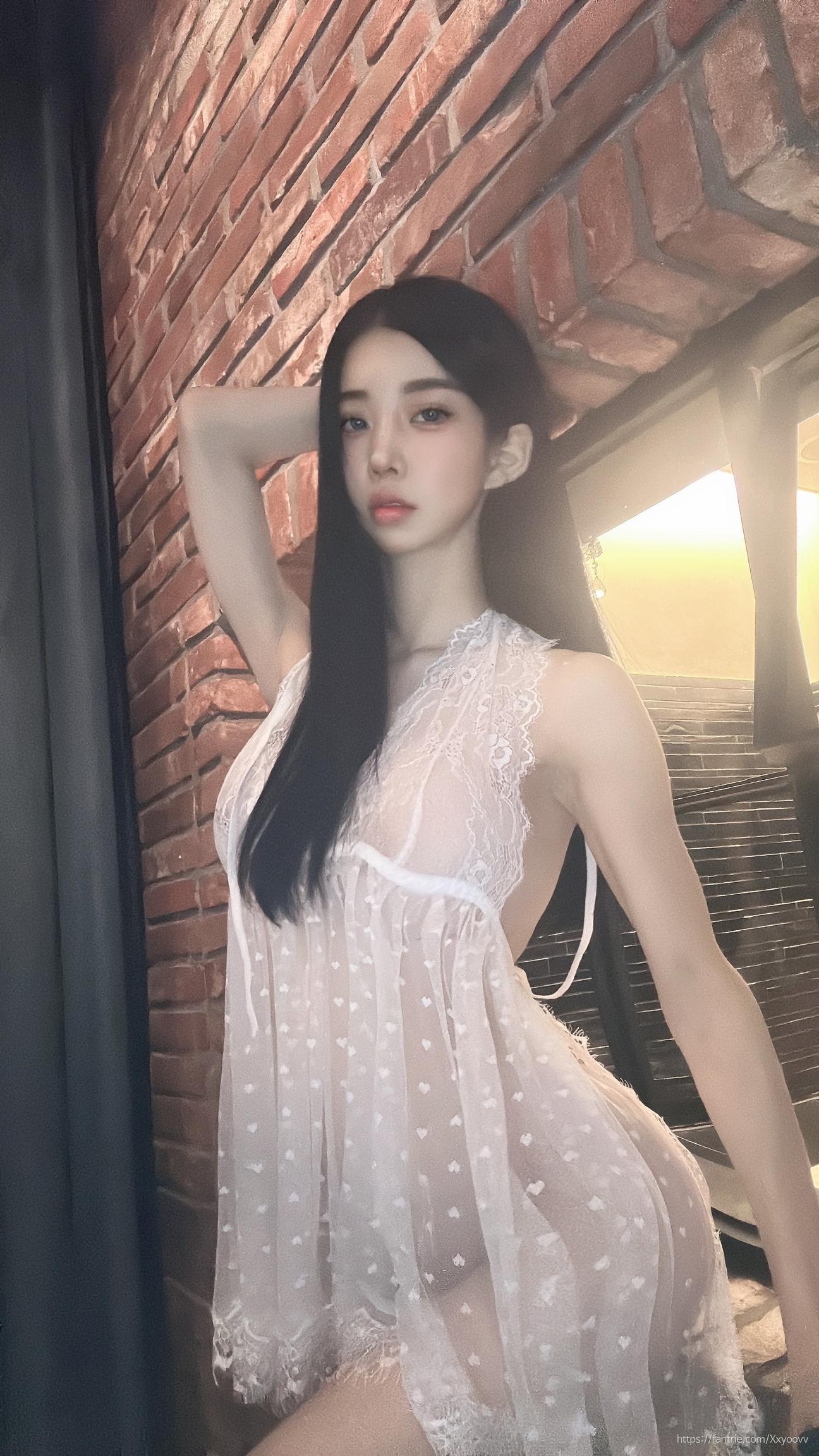 [Private] Myojung - Slip: Lace Nightgown Creates a Soft Private Atmosphere with Eye-Catching Mature Girl Vibes and Details 56P7V