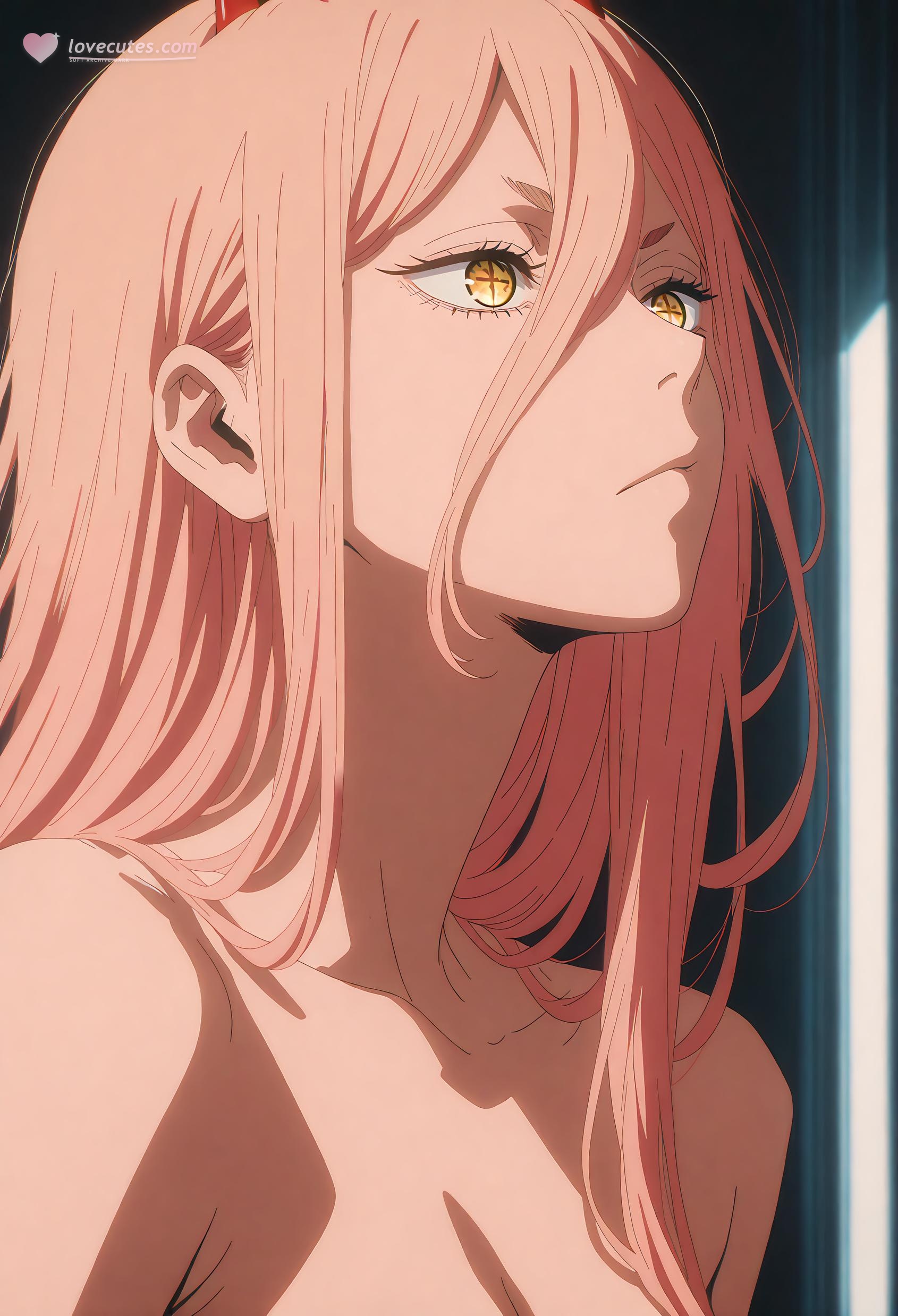 AI Generated Anime Girl - 帕瓦：电锯人金发巨乳少女 运动装下完美曲线展现极致性感诱惑 50P