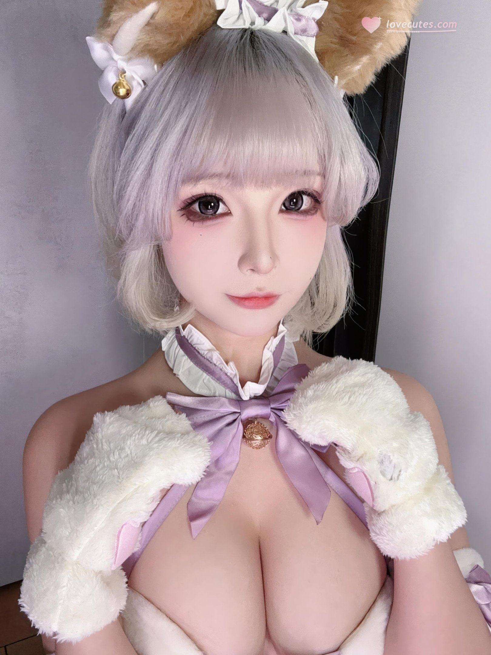 [私房] yuuhui玉汇 - 家有萌宠：兽耳毛绒情趣内衣 巨乳翘臀萌宠私房 30P2V