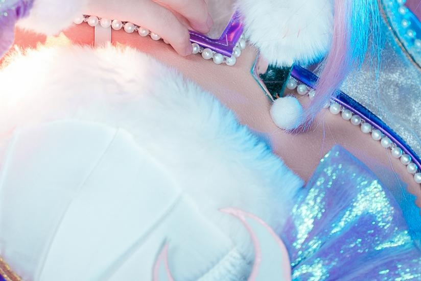 [cosplay] 阿薰kaOri - 永劫无间 殷紫萍：粉发樱花礼装露点露穴 大尺度还原 61P1V