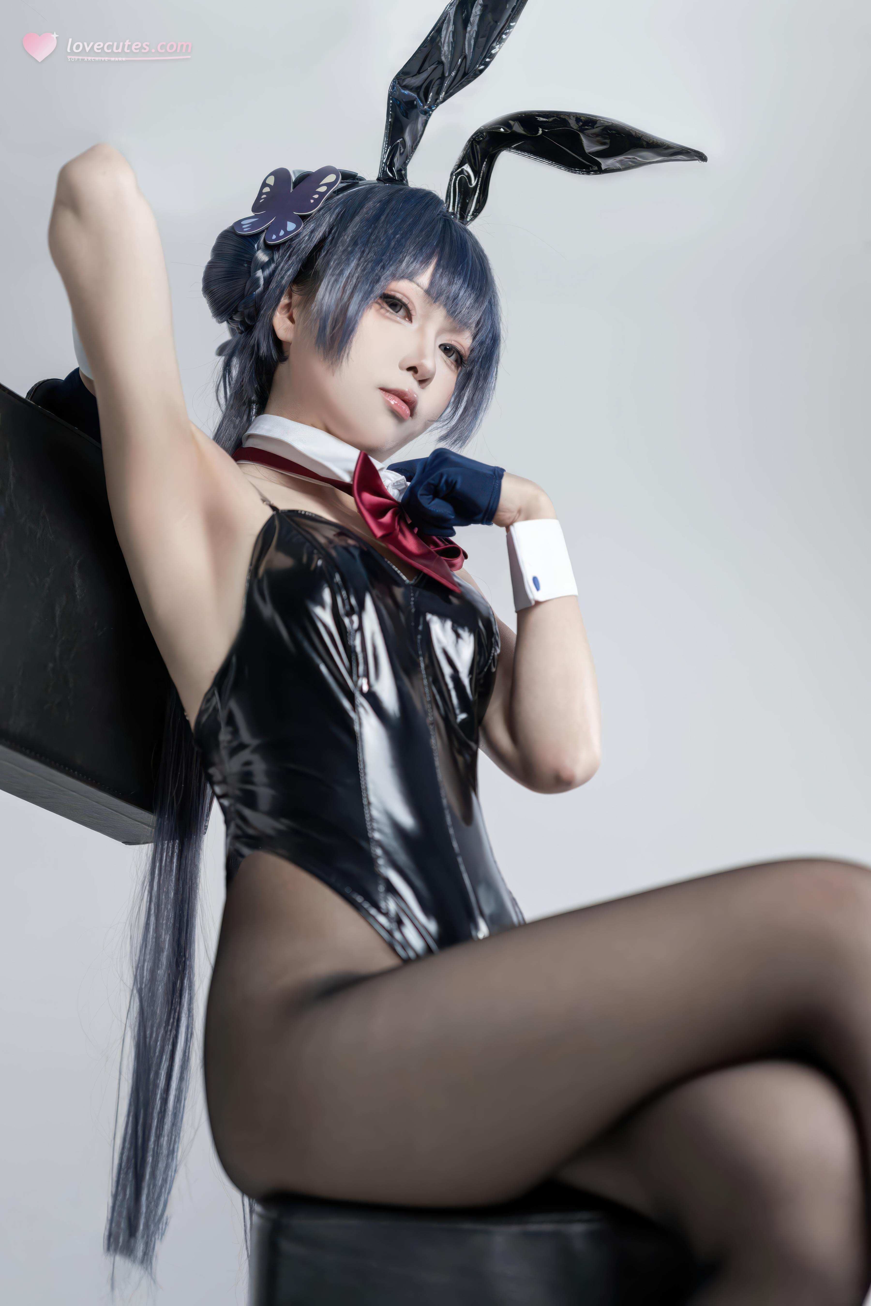 [costume] Vector Fish - Huyết Tử Thỏ Nữ: Thỏ Nữ Cao Gót Đen, Đùi Cong Ngực Đẹp 28P