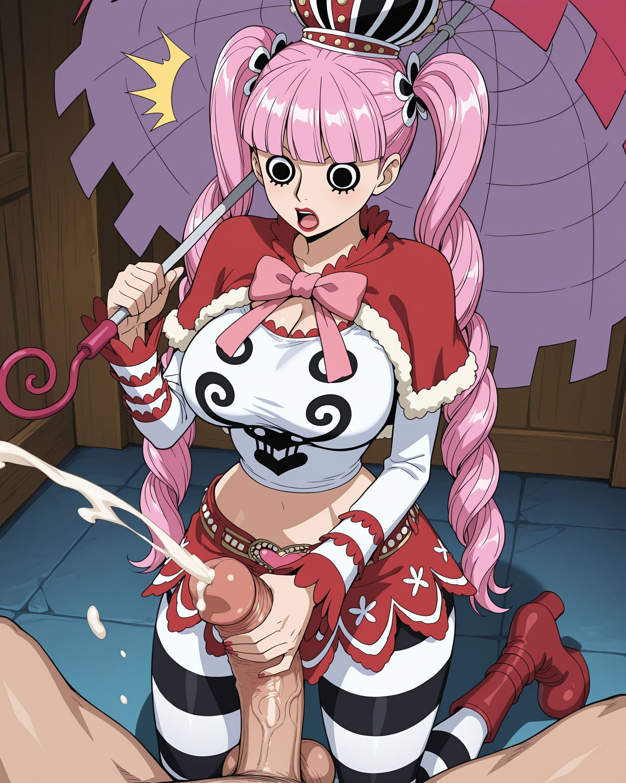 Cô Gái Anime Tạo Ra Bởi AI - 海贼王 佩罗娜: Đuôi Ngựa Đôi, Ngực Khủng, 304P